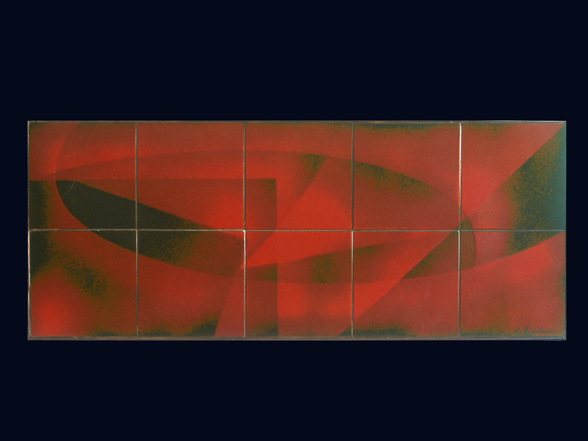 Table basse de Jacques Lignier, France (Vers 1960)..Abstract ceramics Coffee table by Jacques Lignier, France (circa 1960)