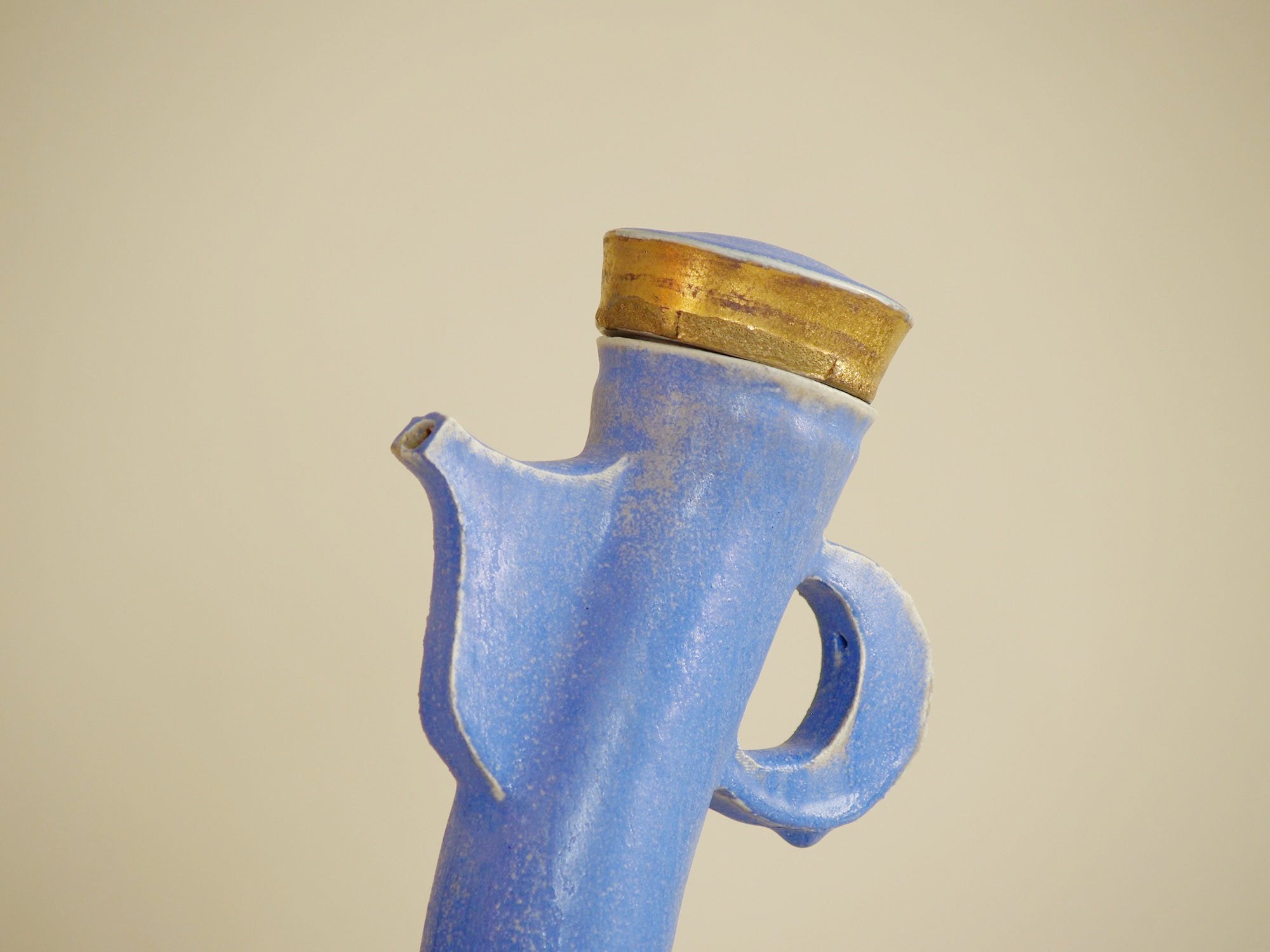 Théière sculpturale par Jacqueline et Bernard Courcoul, France (vers 2000)..Baroque Big Teapot by Jacqueline et Bernard Courcoul, France (circa 2000)