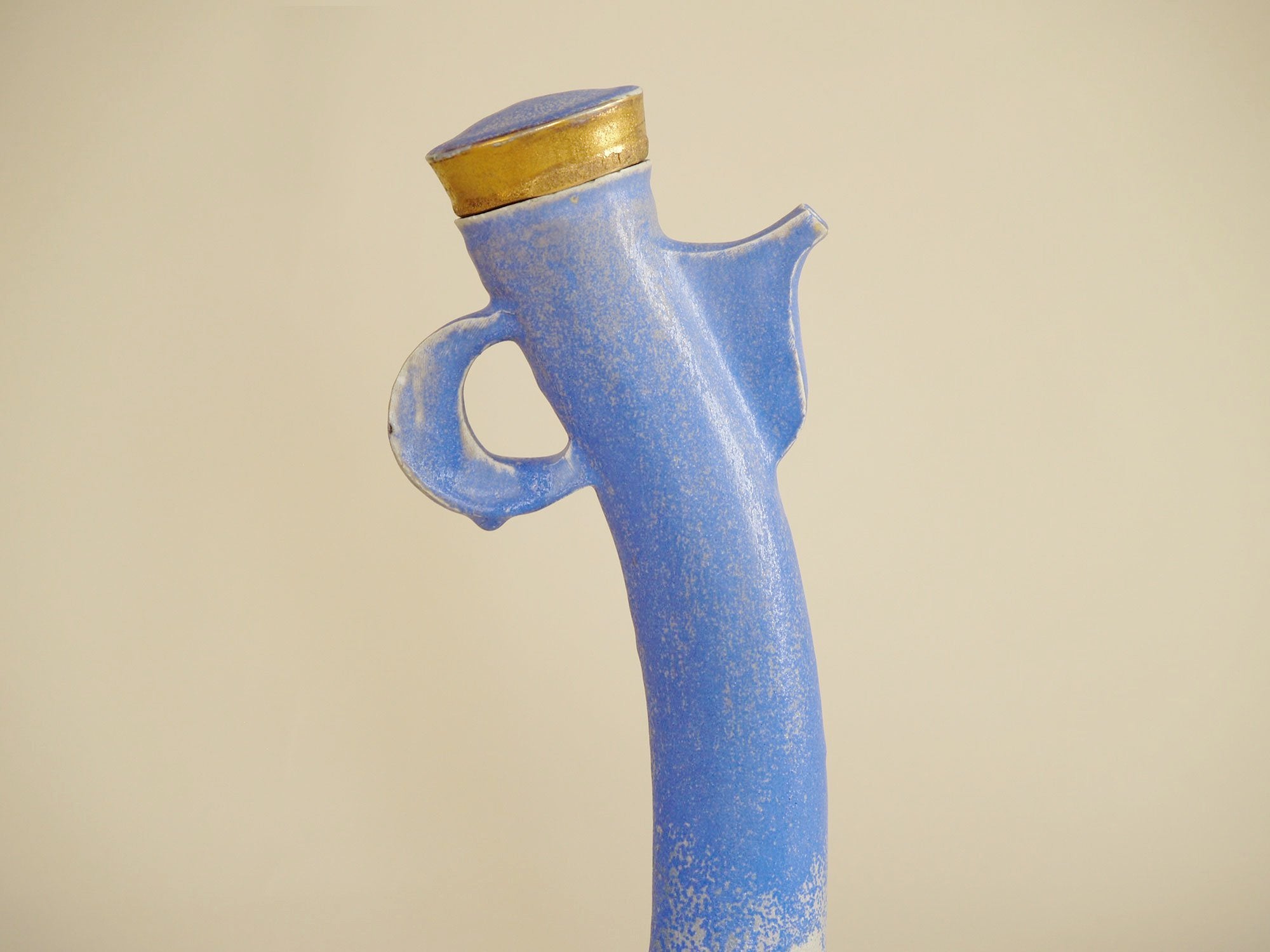 Théière sculpturale par Jacqueline et Bernard Courcoul, France (vers 2000)..Baroque Big Teapot by Jacqueline et Bernard Courcoul, France (circa 2000)