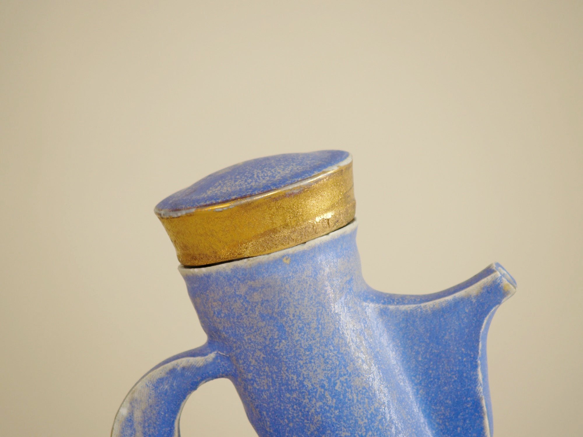 Théière sculpturale par Jacqueline et Bernard Courcoul, France (vers 2000)..Baroque Big Teapot by Jacqueline et Bernard Courcoul, France (circa 2000)