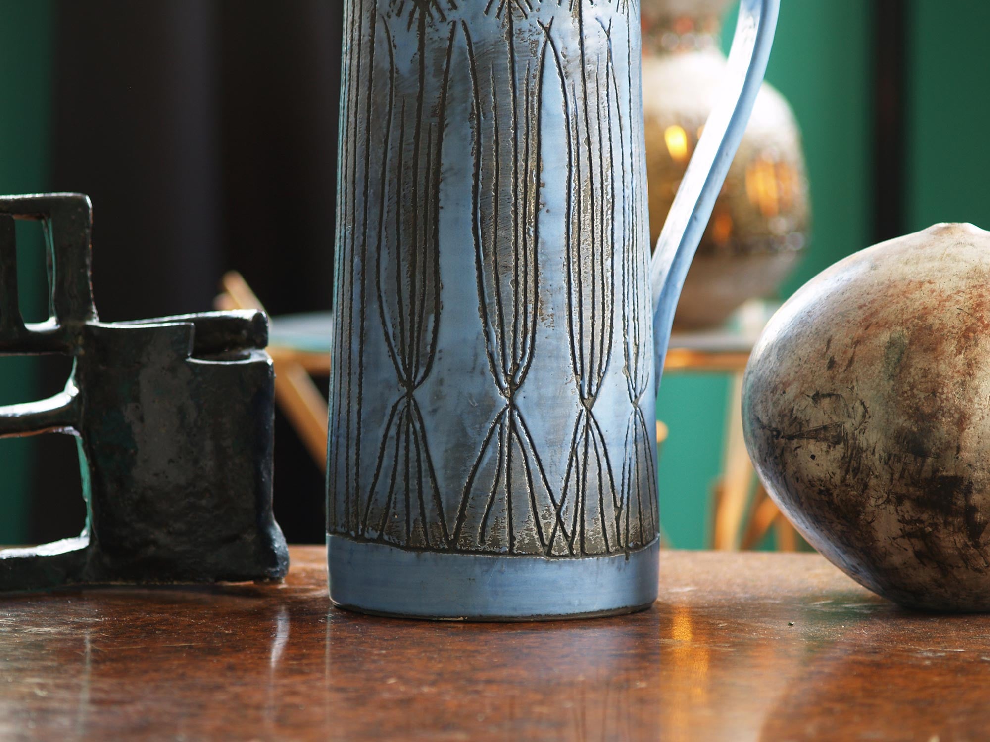 Pichet‑Vase de Jacques Pouchain, France (1958)..Pitcher by Jacques Pouchain, France (1958)