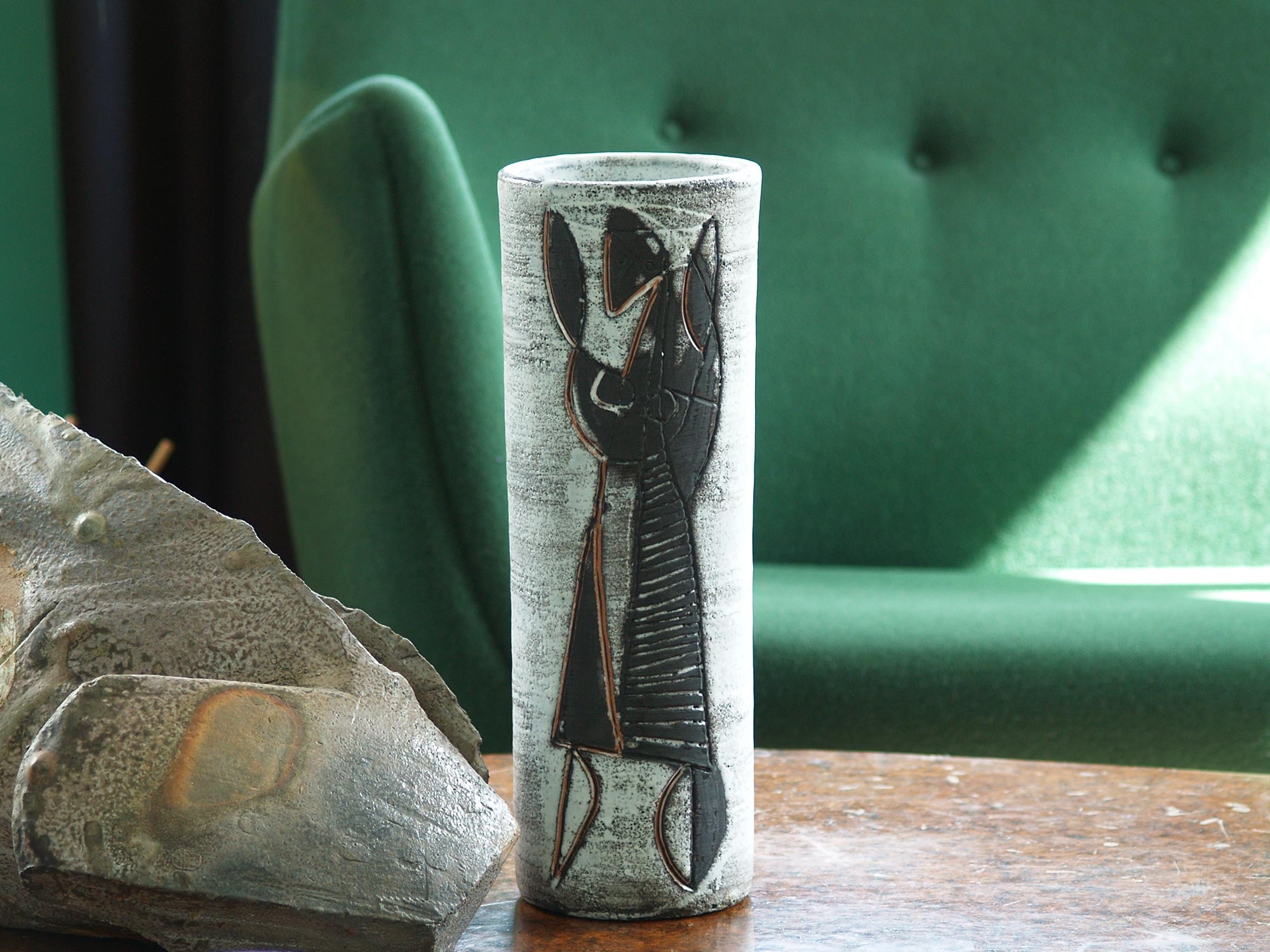 Vase Angelus Novus de Jacques Pouchain, France (vers 1959)..Angelus Novus Vase by Jacques Pouchain, France (circa 1959)