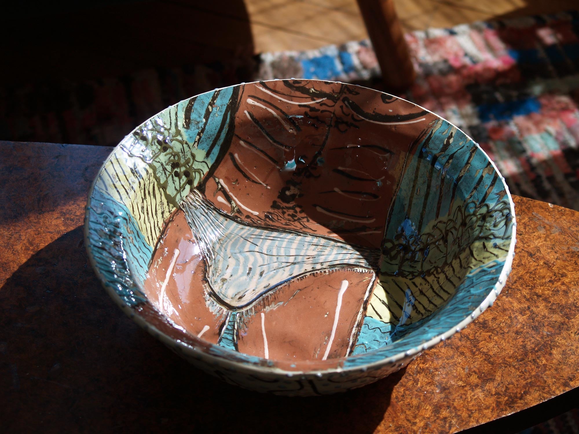 Coupe de Lincoln Kirby-Bell, Angleterre (1991)..Large bowl by Lincoln Kirby-Bell, United‑Kingdom (1991)