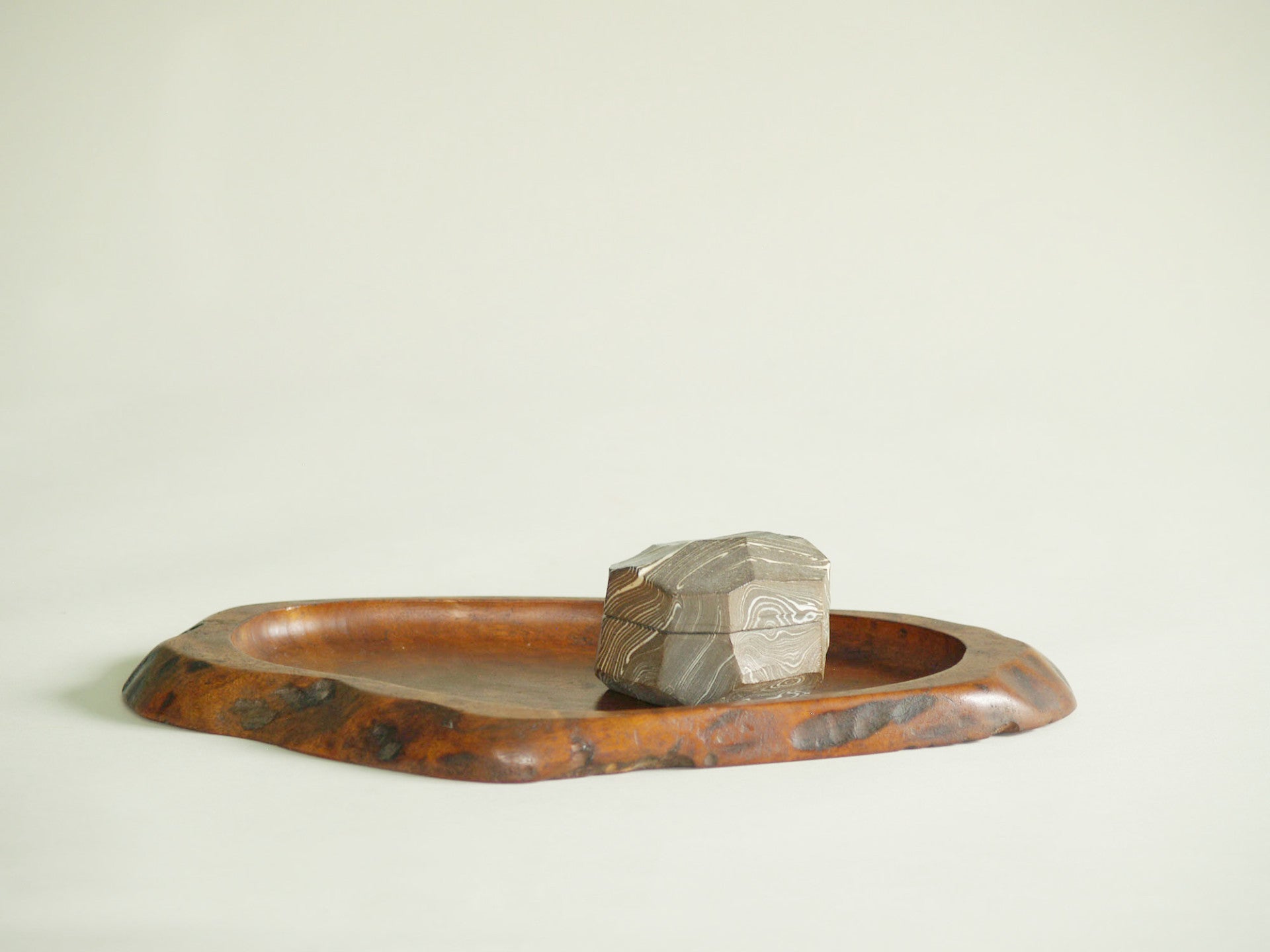 Rare coupe / plateau à thé Sencha mingei, Japon (vers 1920)..Unique Mingei Sencha tray, Japan (circa 1920)