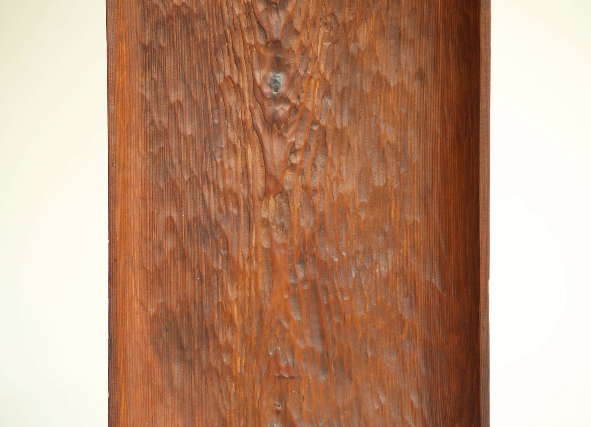 Coupe / Plateau monoxyle, France (vers 1955)..Rectangular carved tray, France (circa 1955)