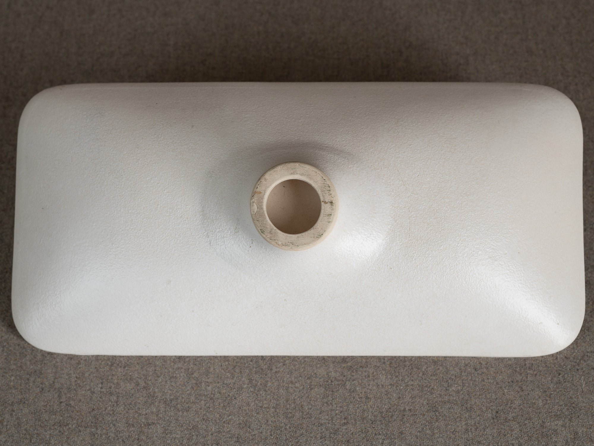 Vase / coupe en grès pour l'ikebana, Japon (vers 1965-70)..Stoneware vase / bowl for ikebana flower arrangements, Japan (circa 1965-70)