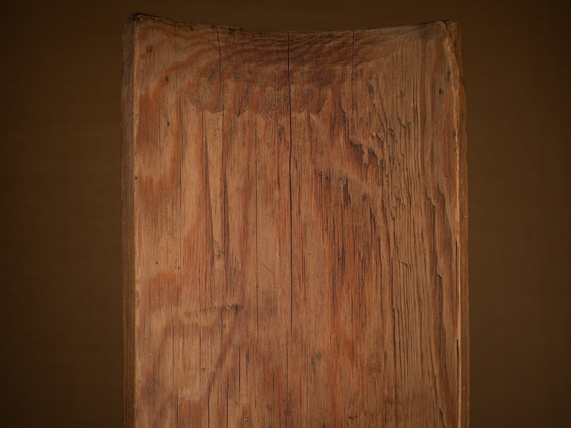 Planche à laver monoxyle en bouleau, Suède (1851)..Peasant birch washboard, Sweden (1851)