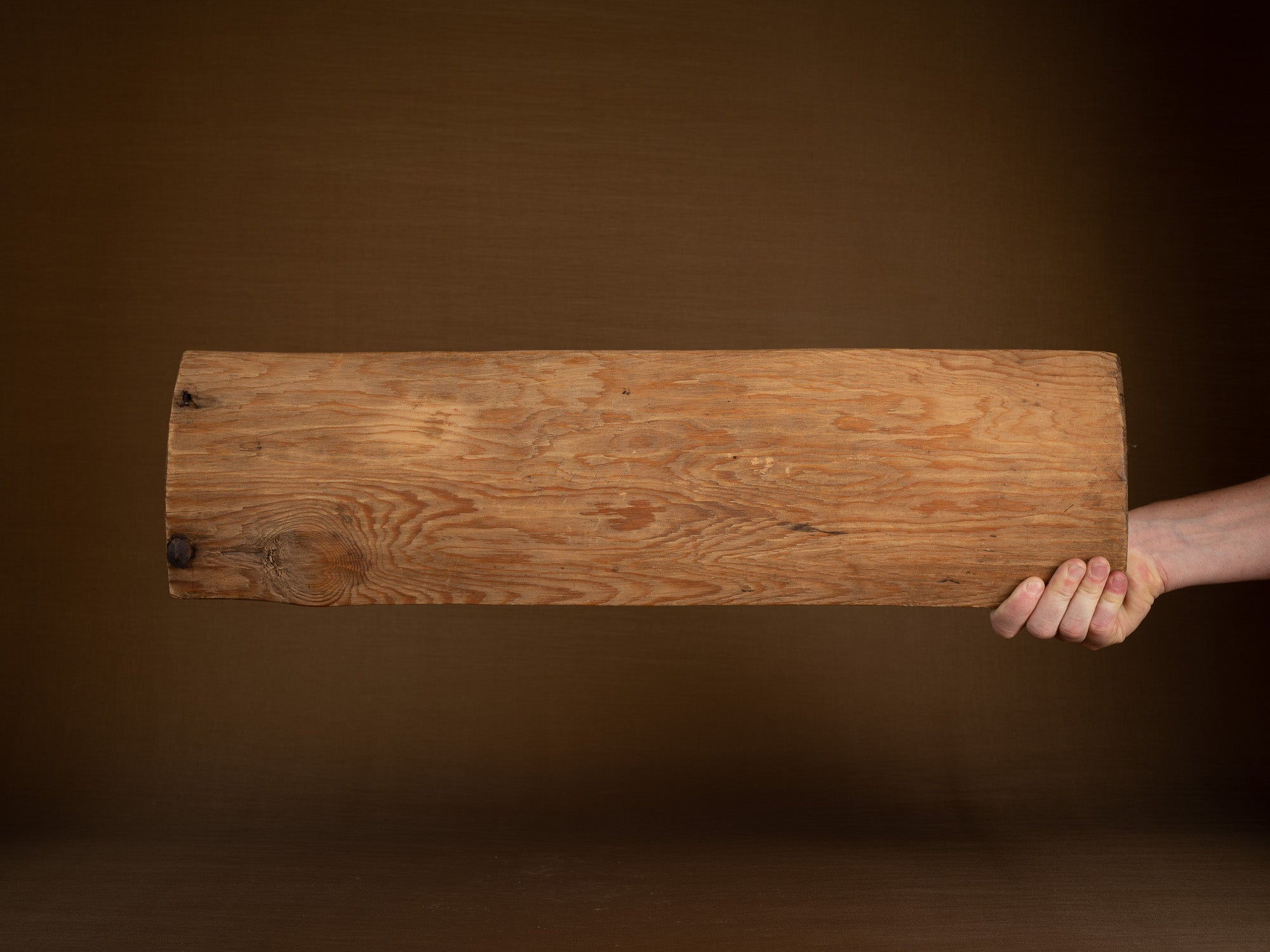 Planche à laver monoxyle en bouleau, Suède (1851)..Peasant birch washboard, Sweden (1851)