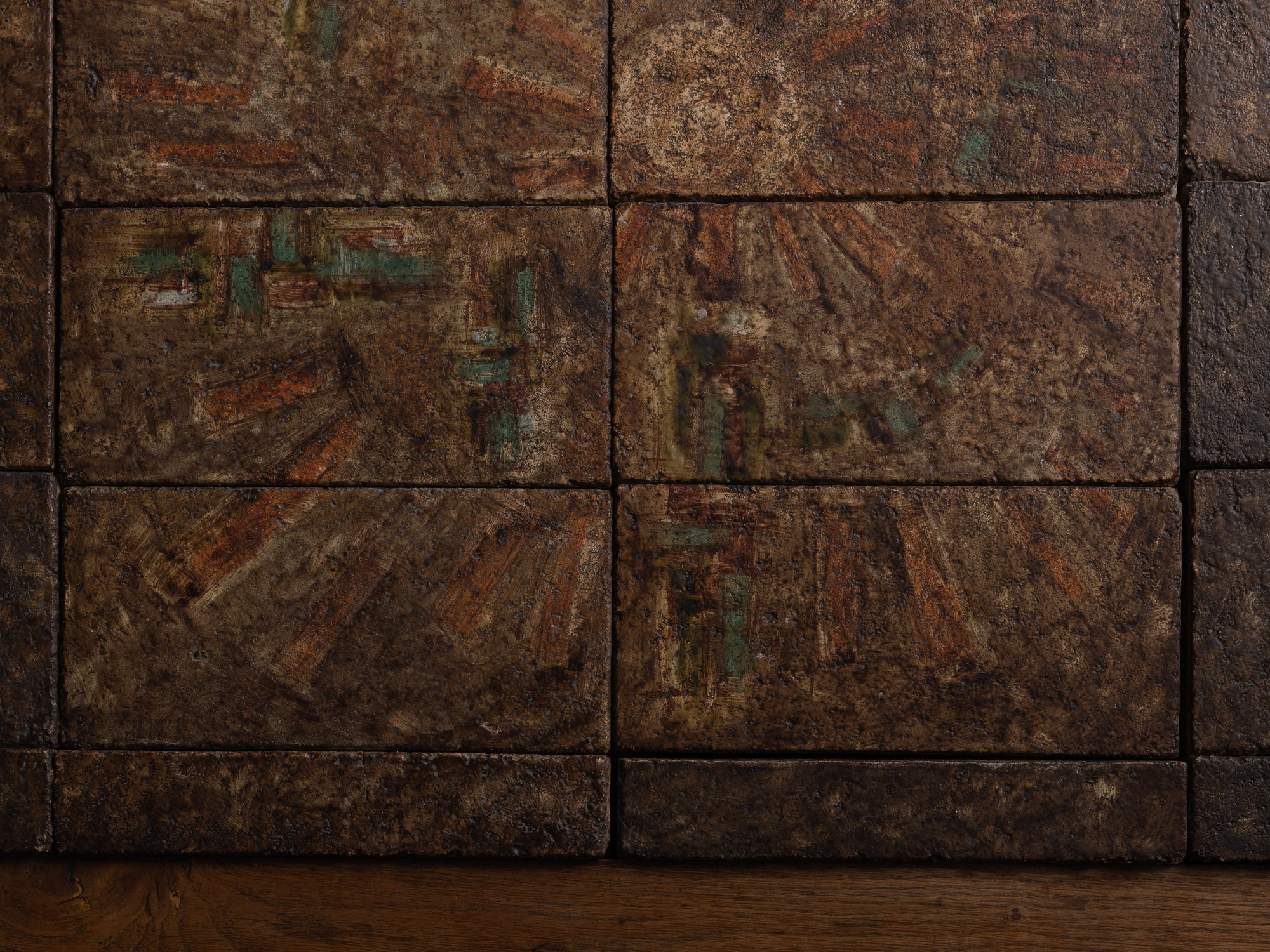 Exceptionnelle table basse en céramique de Jean‑Pierre Viot, France (Vers 1968)..Outstanding ceramic Coffee table by Jean-Pierre Viot, France (circa 1960)