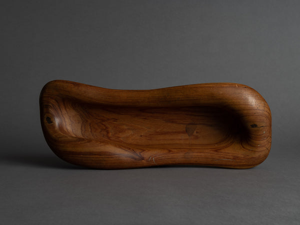 Rare garniture / centre de table de forme libre en palissandre monoxyle, France (vers 1955)..Rare Set of freeform carved rosewood bowls, France (circa 1955)