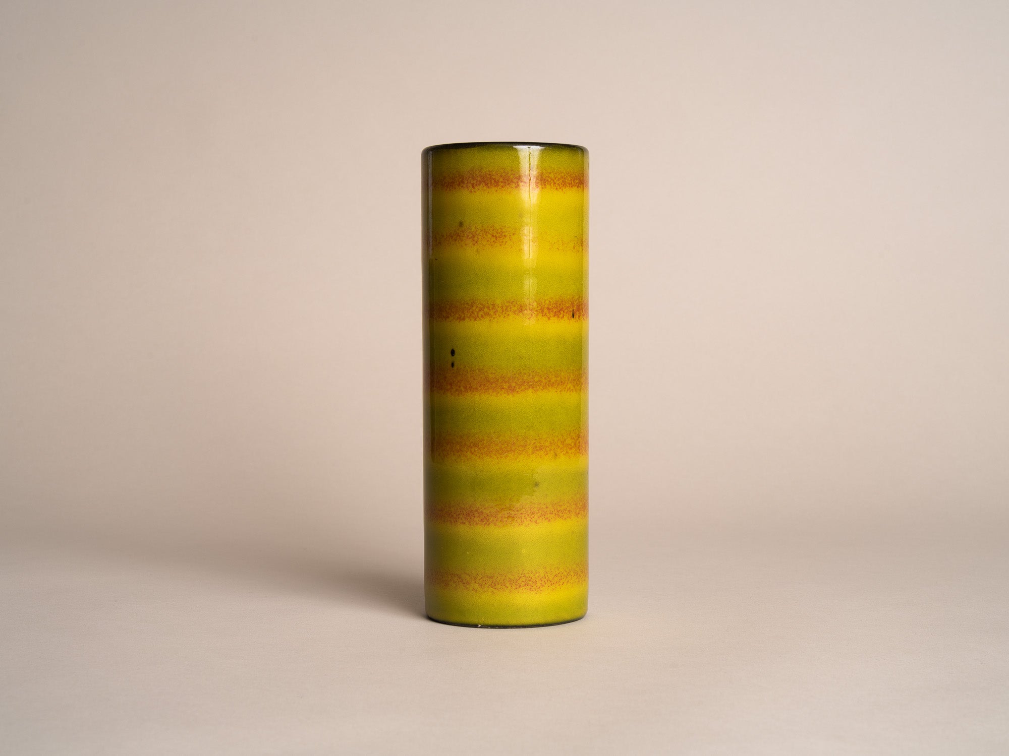 Vase rouleau de Fernand Elchinger à soufflenheim, France (vers 1957-58)..Cylindric vase by Fernand Elchinger in soufflenheim, France (circa 1957-58)