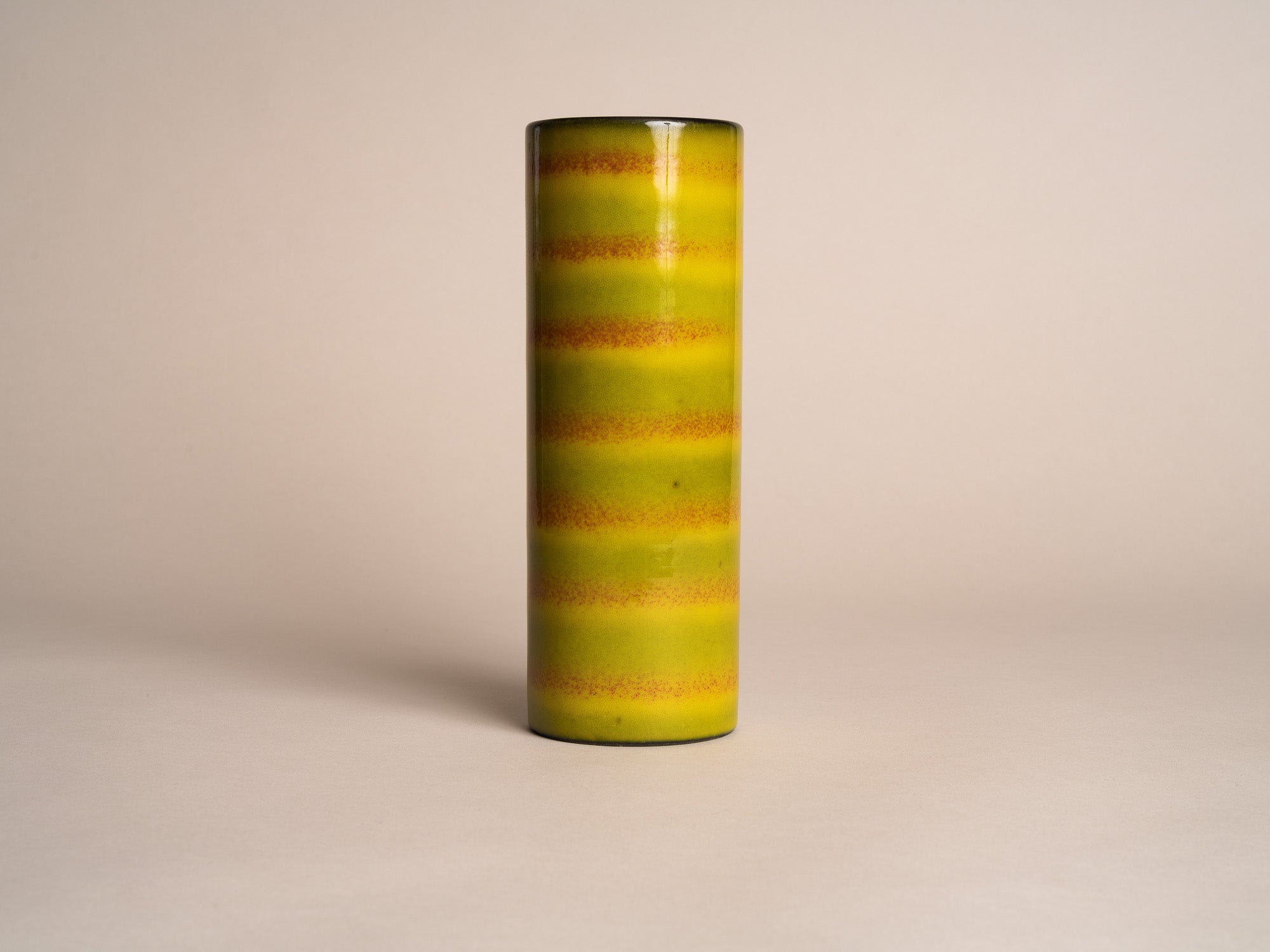Vase rouleau de Fernand Elchinger à soufflenheim, France (vers 1957-58)..Cylindric vase by Fernand Elchinger in soufflenheim, France (circa 1957-58)
