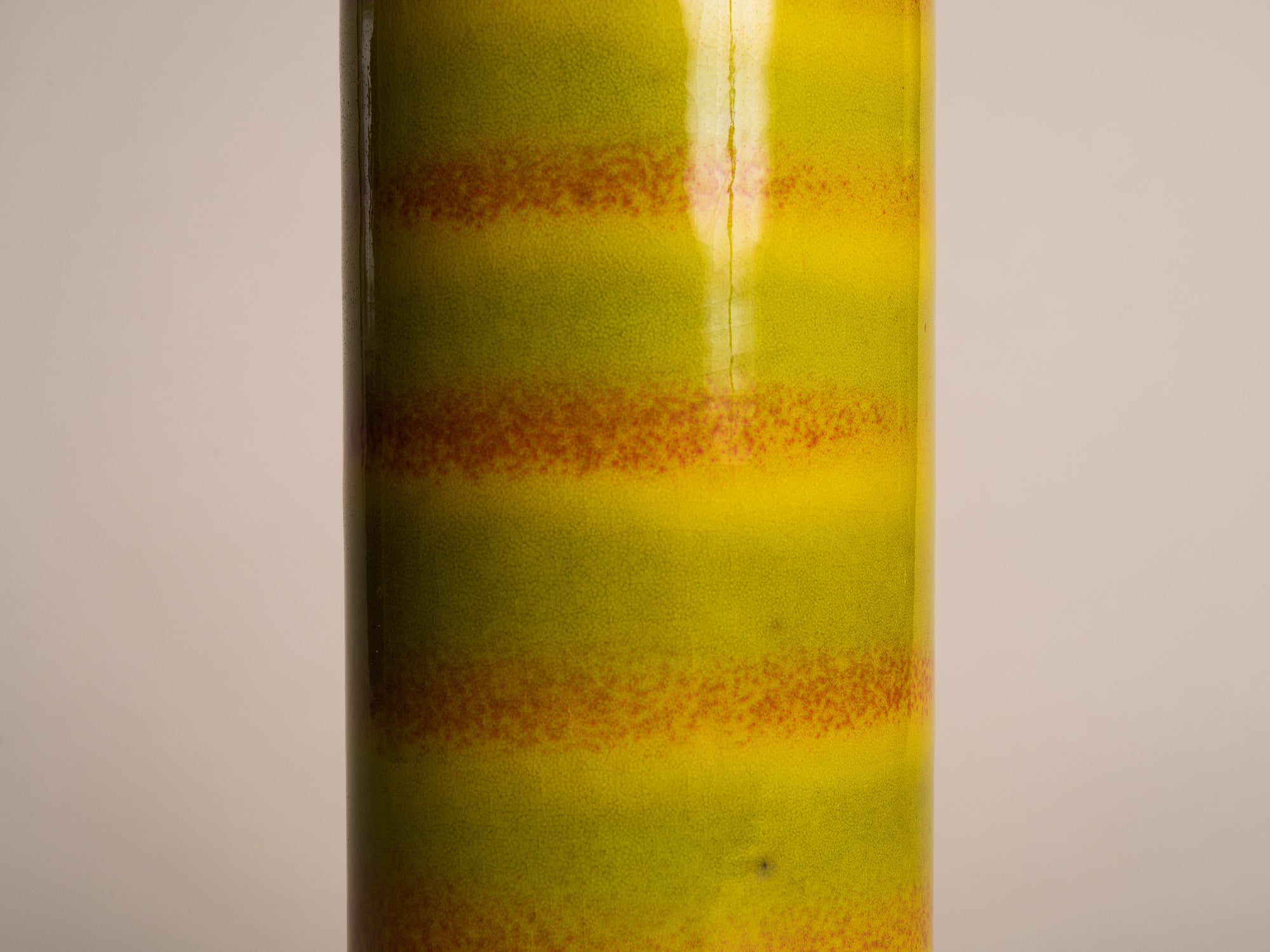 Vase rouleau de Fernand Elchinger à soufflenheim, France (vers 1957-58)..Cylindric vase by Fernand Elchinger in soufflenheim, France (circa 1957-58)