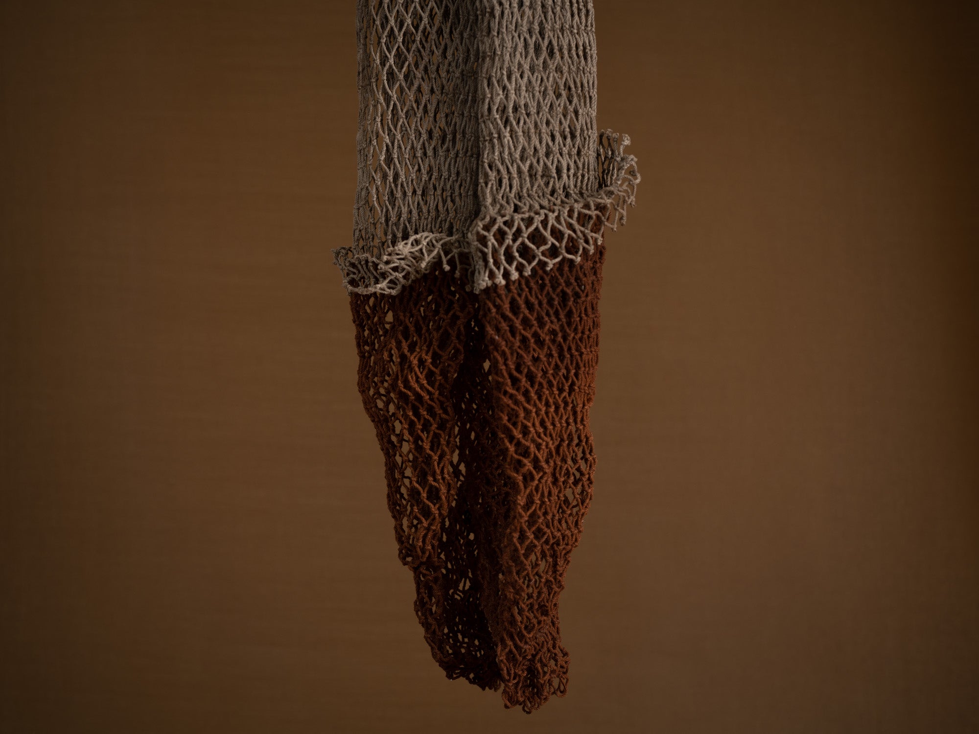 Mitate mono, paire de filets anciens en coton, Suède (Début du XXe siècle)..Mitate mono, pair of old cotton fishing nets, Sweden (early 20th century)