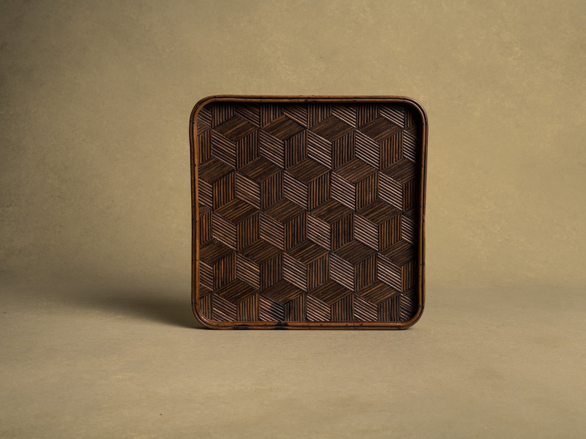 Ensemble de 2 plateaux à thé pour la cérémonie du thé, Japon (vers 1920)..Mingei tea tray for senchabon tea ceremony, Japan (circa 1920)