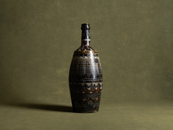 Grande bouteille d'Antoine Lucas pour Keraluc, France (1975-84)..Huge bottle vase by Antoine Lucas for Keraluc, France (1975-84))