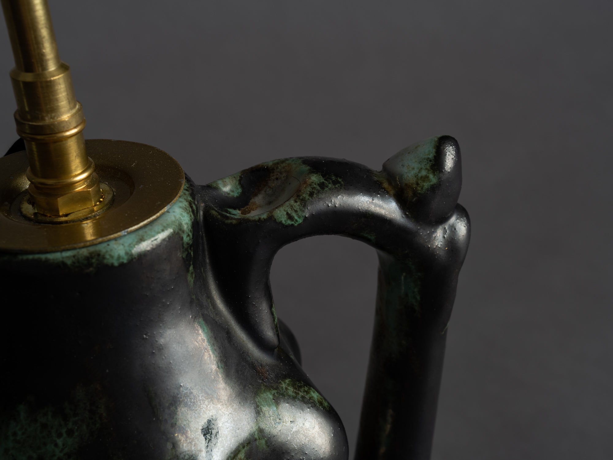 Lampe d'Alexandre Kostanda pour Louis Giraud à Vallauris, France (vers 1949)..Biomorphic Lamp by Alexandre Kostanda for Louis Giraud in Vallauris, France (circa 1949)