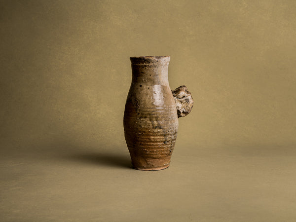Mitate, vase "jambe de chien" en grès du beauvaisis, France (XVIIIe / XIXe siècle)..Mitate, vase "jambe de chien" in stoneware from beauvaisis, France (18th / 19th century)