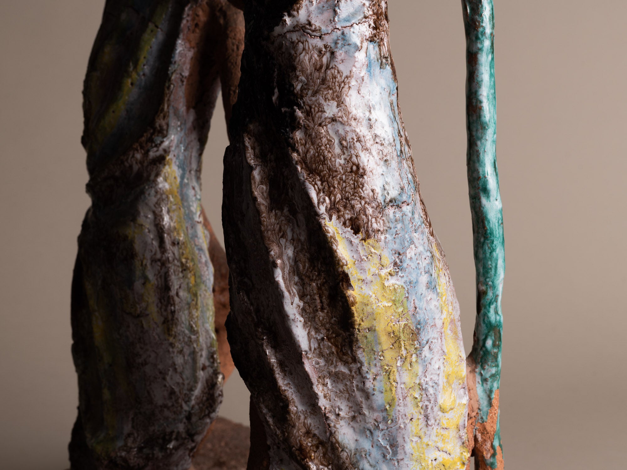 Exceptionnelle sculpture de Marino Le Vaucour, France (1959)..Rare Clay Vallauris sculpture by Marino Le Vaucour, France (1959)