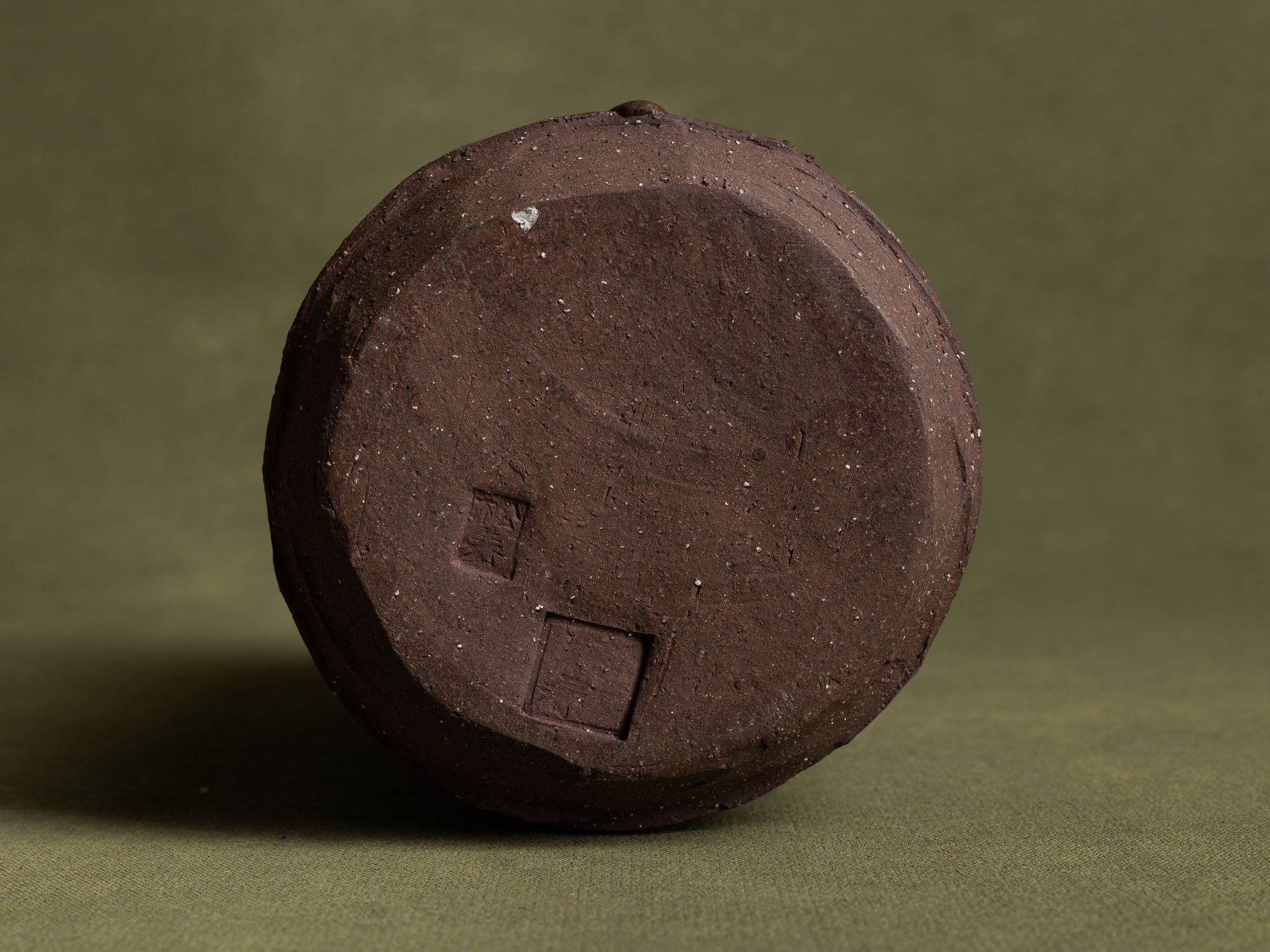 Mizusashi, pot couvert à eau, Japon (ère Shōwa)..Seto ware water pot Mizusashi , Japan (Shōwa era)