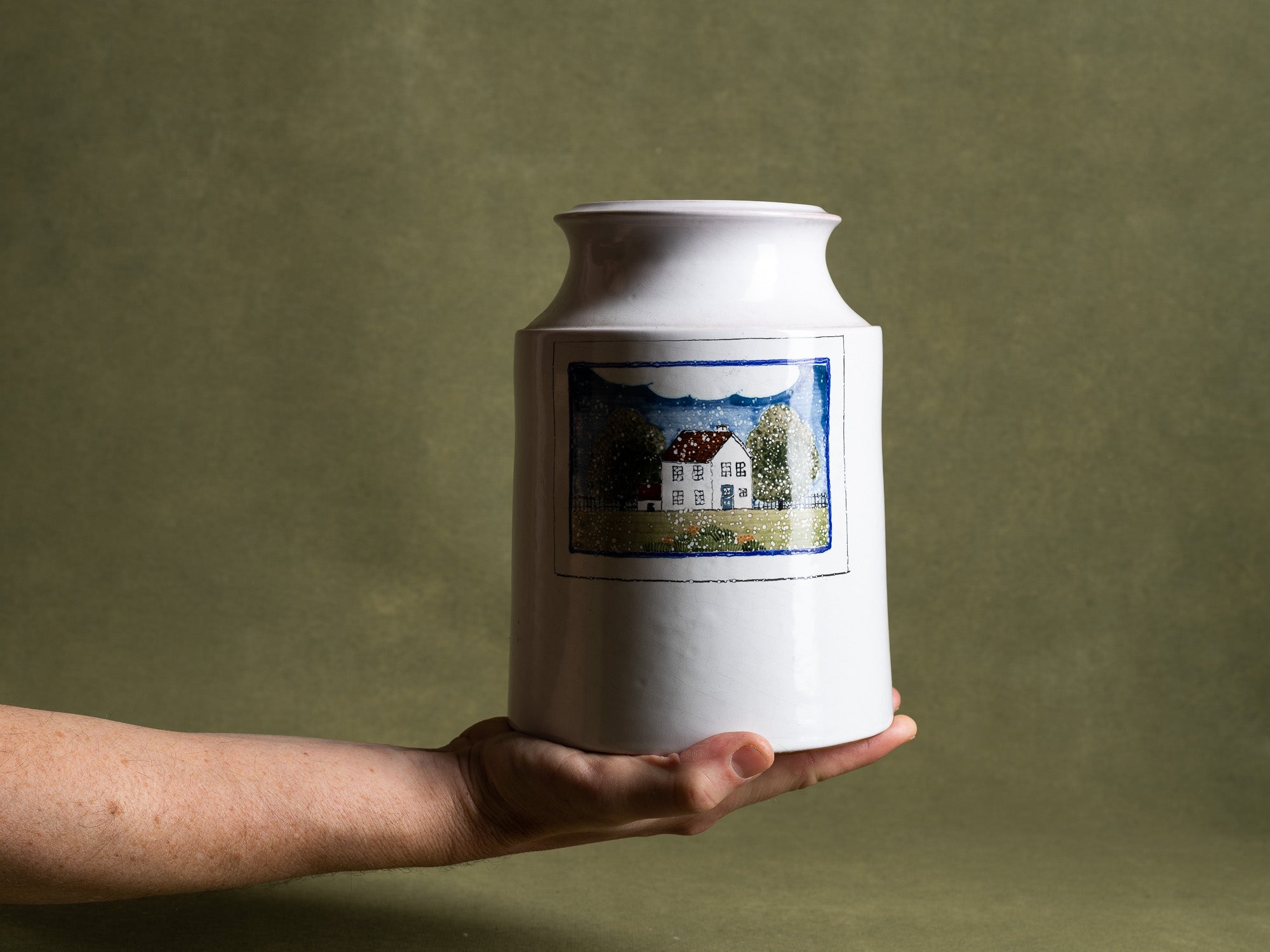 Vase‑Pot de Claude et Slavik Palley, France (vers 1970)..Pot by Claude & Slavik Palley, France (circa 1970)