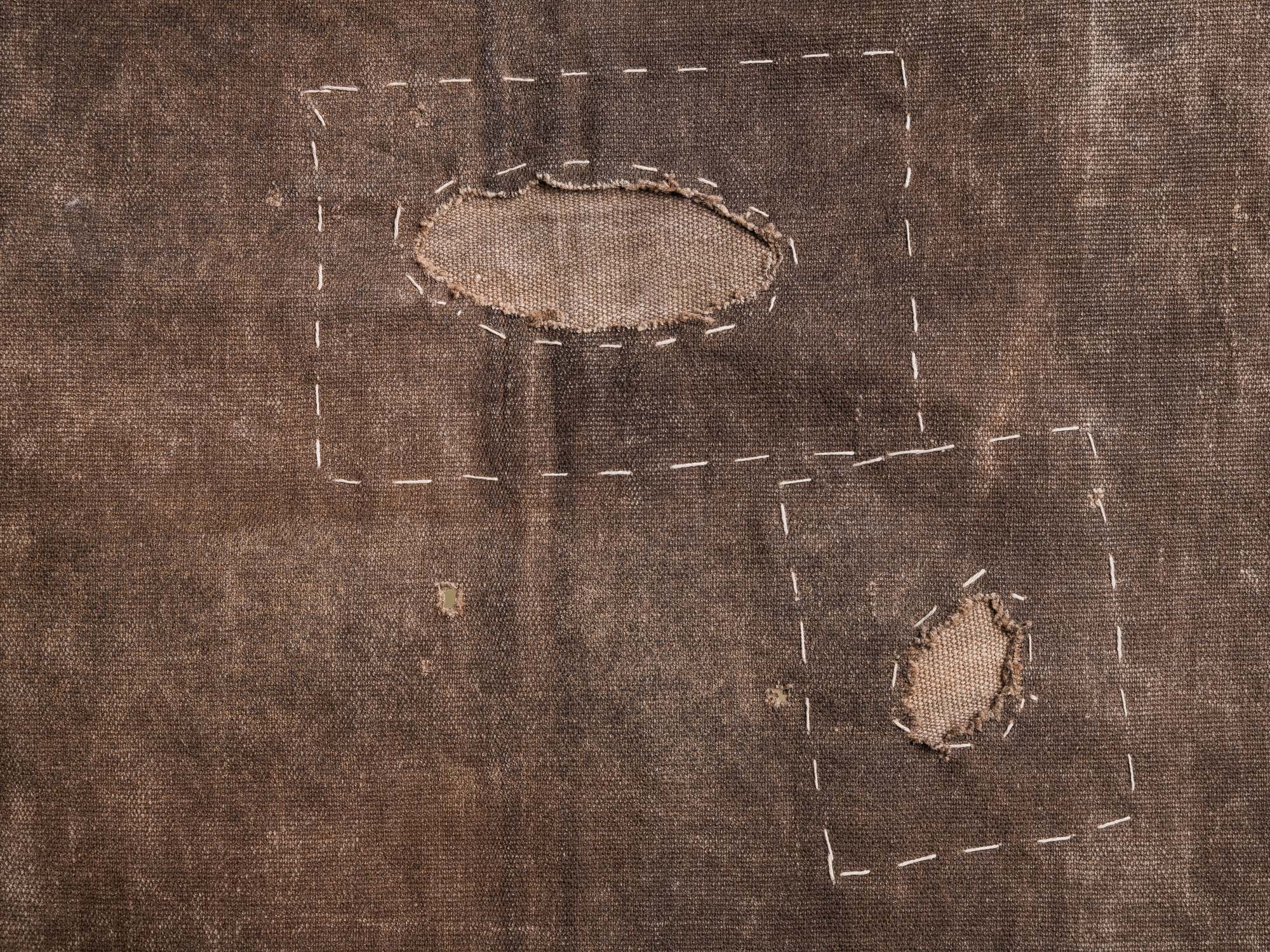 Mitate, sakabukuro, ancien fragment de sac à saké, Japon (fin d'époque Edo / début de l'ère Meiji)..Mitate, Sakabukuro, old fragment of sake bag, Japan (late Edo period / early Meiji period)