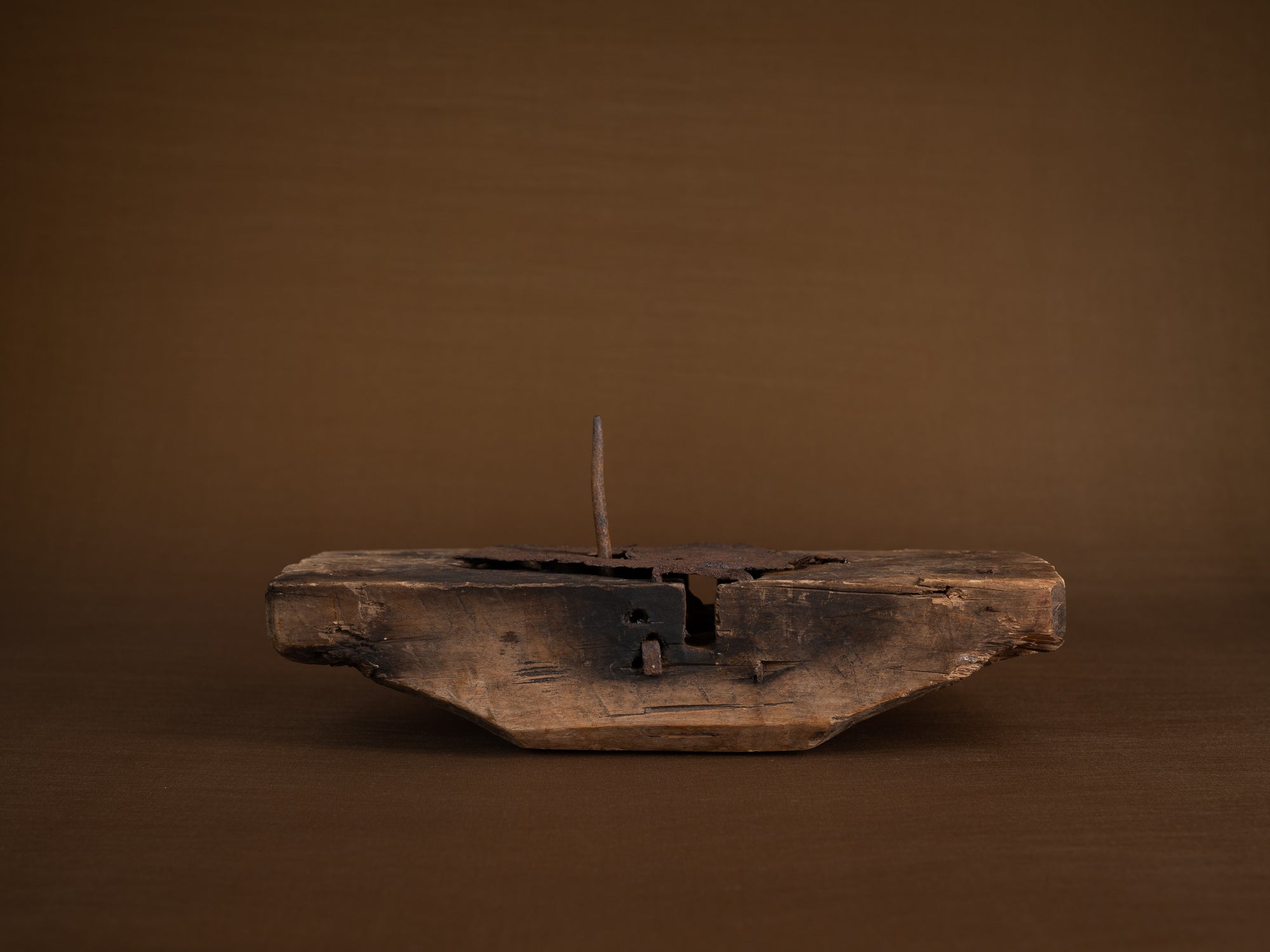 Rare serrure ancienne, art paysan, Suède (XVIIIe siècle)..Rare old lock, peasant art, Sweden (18th century)