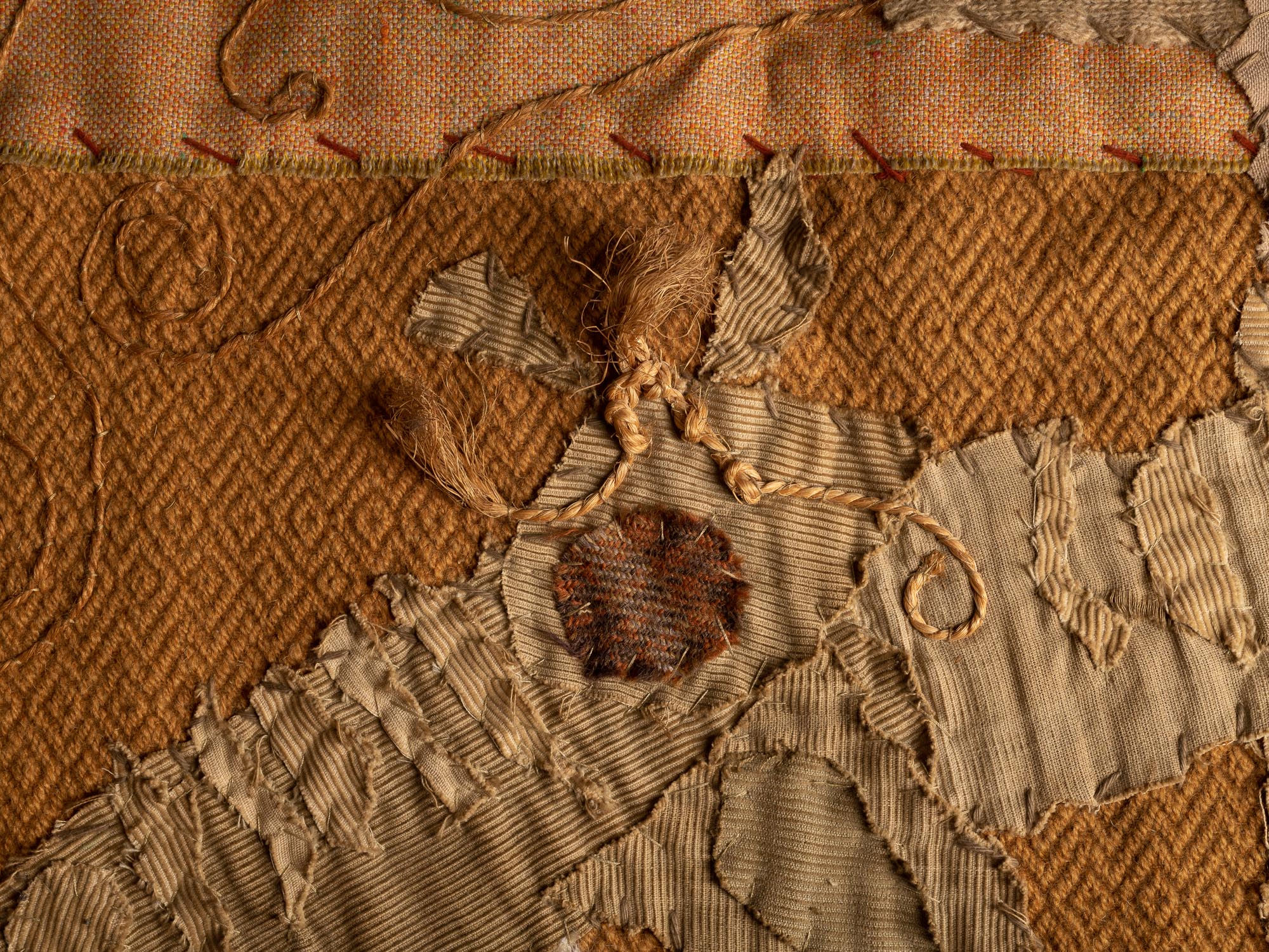 Tapisserie "les animaux superposés" de Chica, France (vers 1965)..Wall tapestry "les animaux superposés" by Chica, France (circa 1965)