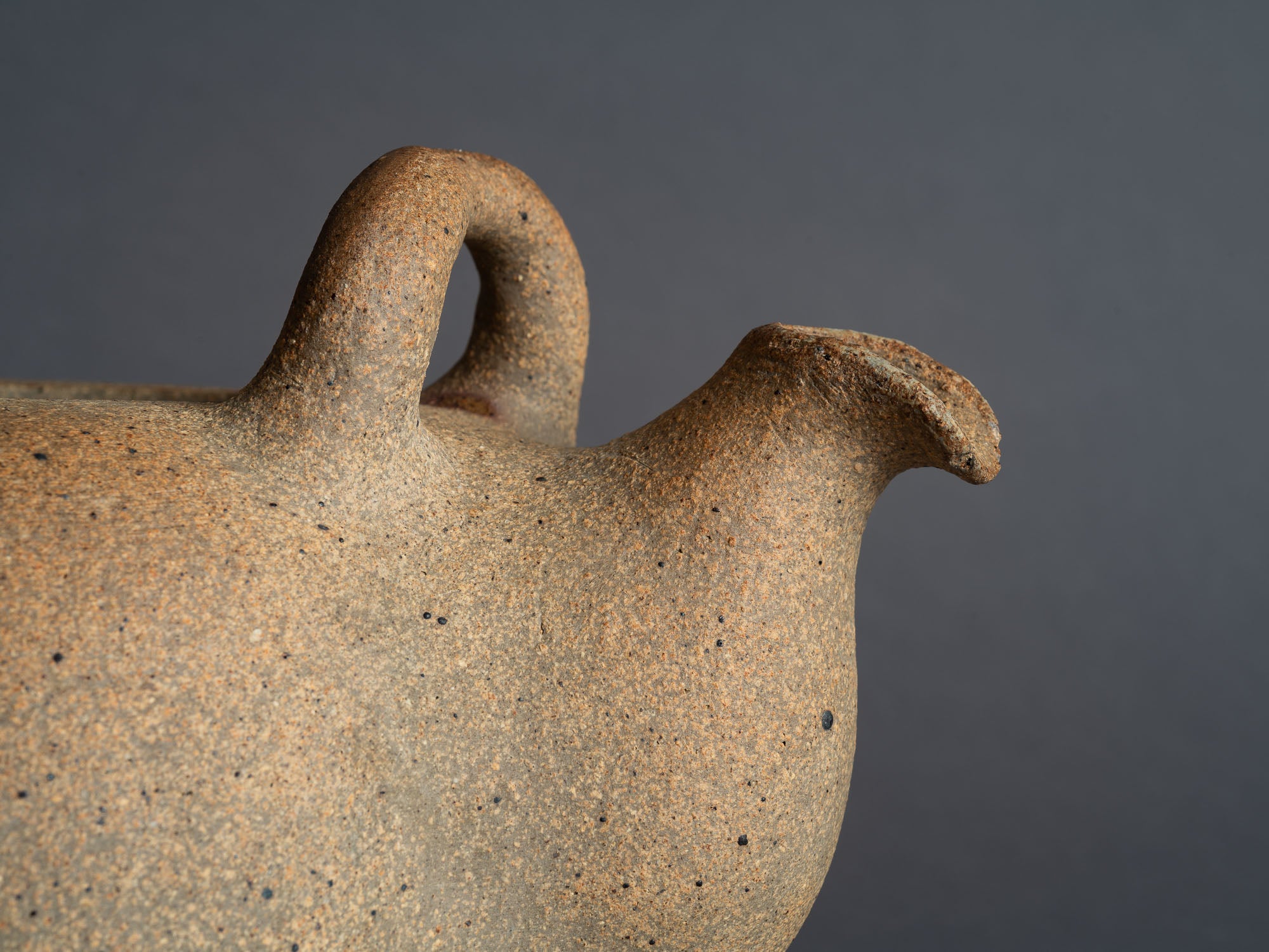 Grande théière par Nils Kähler pour Kähler keramik, Danemark (vers 1945)..Teapot by Nils Kähler for Kähler keramik, Denmark (circa 1945)