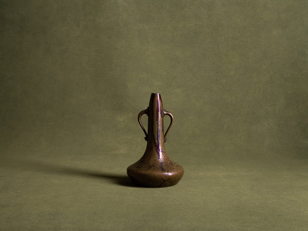 Vase Art Nouveau en grès lustré de Frédéric Danton, France (vers 1900)..Art Nouveau lusterglaze vase by Frédéric Danton, France (circa 1900)
