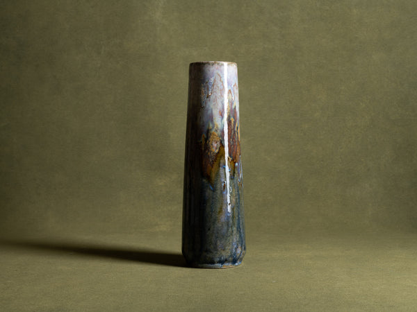 Vase en grès Art Nouveau par Alphonse Gentil & François Bourdet à Billancourt, France (vers 1910)..Art Nouveau stoneware Vase by Gentil & Bourdet, France (circa 1910)