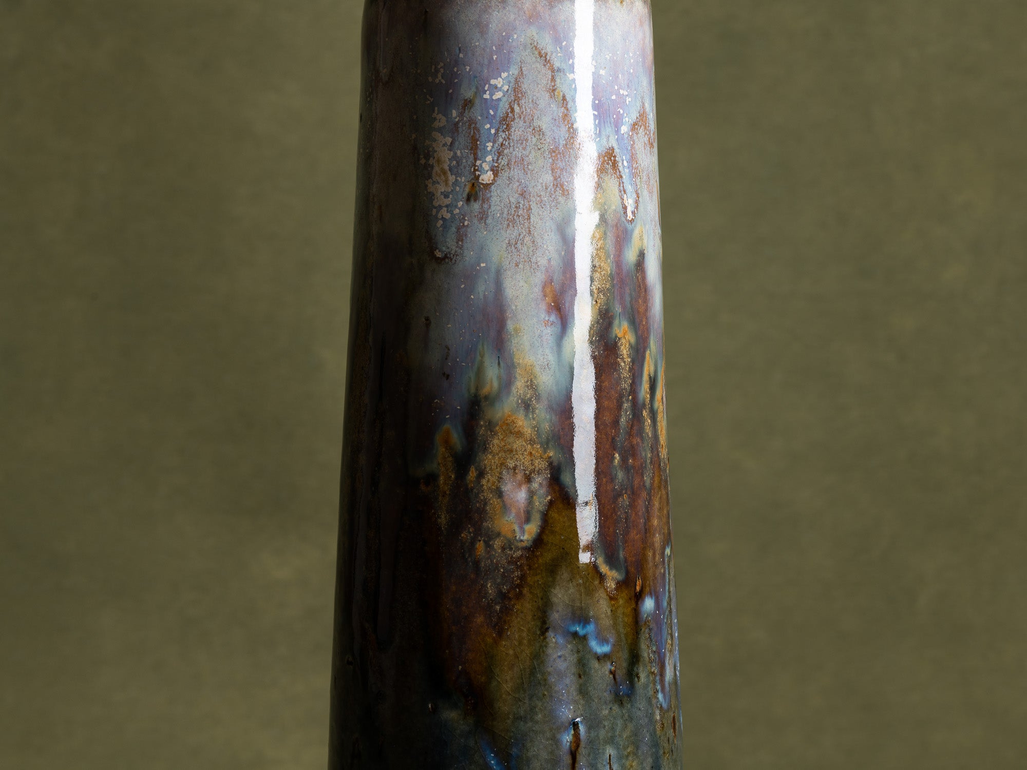 Vase en grès Art Nouveau par Alphonse Gentil & François Bourdet à Billancourt, France (vers 1910)..Art Nouveau stoneware Vase by Gentil & Bourdet, France (circa 1910)