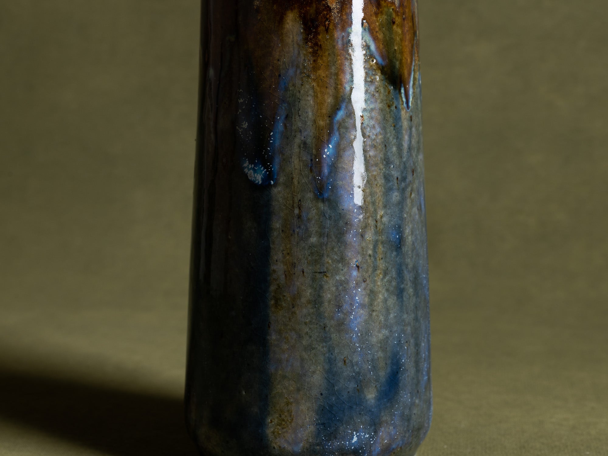 Vase en grès Art Nouveau par Alphonse Gentil & François Bourdet à Billancourt, France (vers 1910)..Art Nouveau stoneware Vase by Gentil & Bourdet, France (circa 1910)