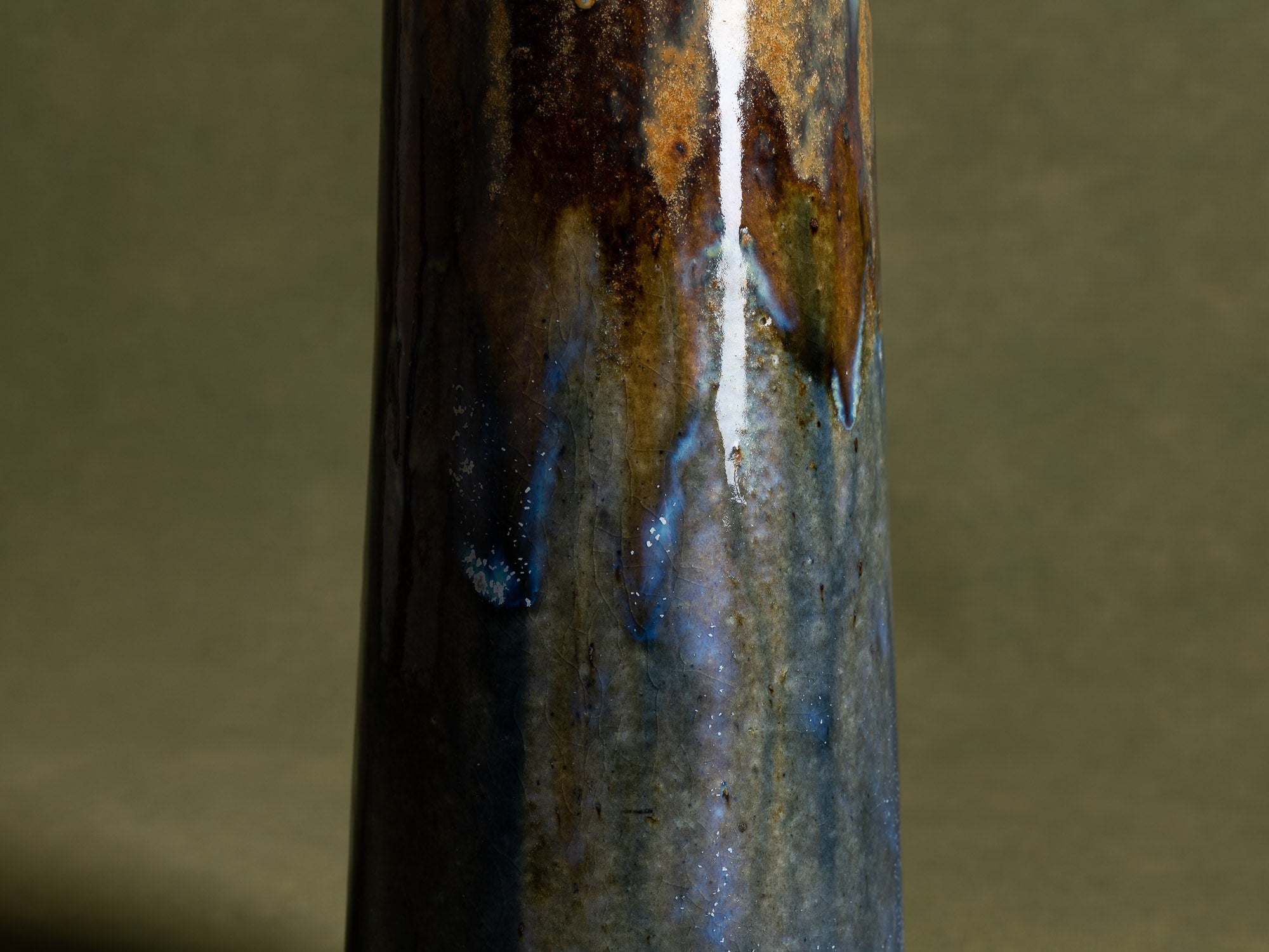 Vase en grès Art Nouveau par Alphonse Gentil & François Bourdet à Billancourt, France (vers 1910)..Art Nouveau stoneware Vase by Gentil & Bourdet, France (circa 1910)