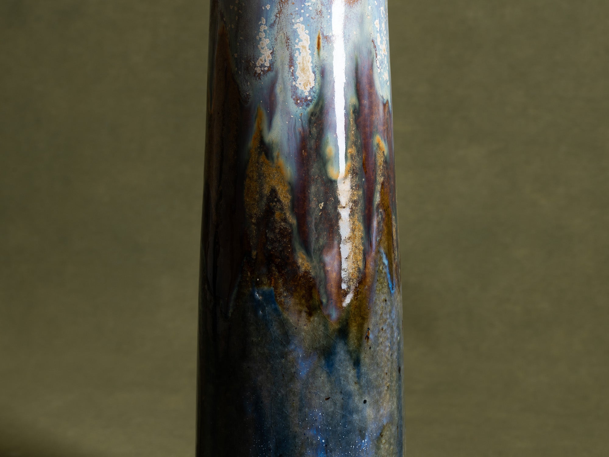 Vase en grès Art Nouveau par Alphonse Gentil & François Bourdet à Billancourt, France (vers 1910)..Art Nouveau stoneware Vase by Gentil & Bourdet, France (circa 1910)
