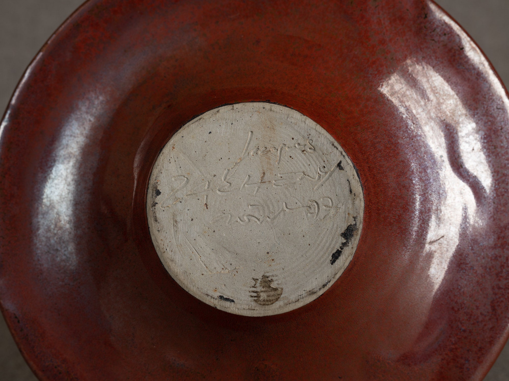 Rare vase soucoupe de Jacques Lacheny, France (1977)..Rare U.F.O vase by Jacques Lacheny, France (1977)