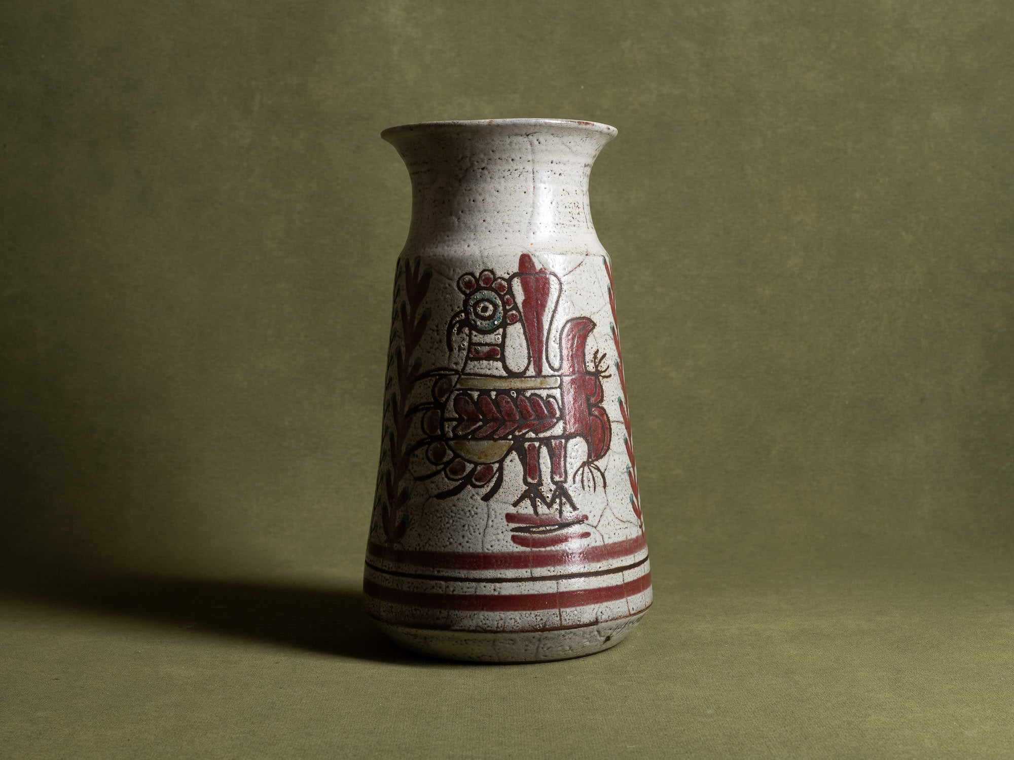 Important vase de Michel Barbier & Gustave Reynaud, Atelier du Mûrier, France (vers 1955-60)..Huge Vallauris vase by Michel Barbier & Gustave Reynaud, France (circa 1955-60)