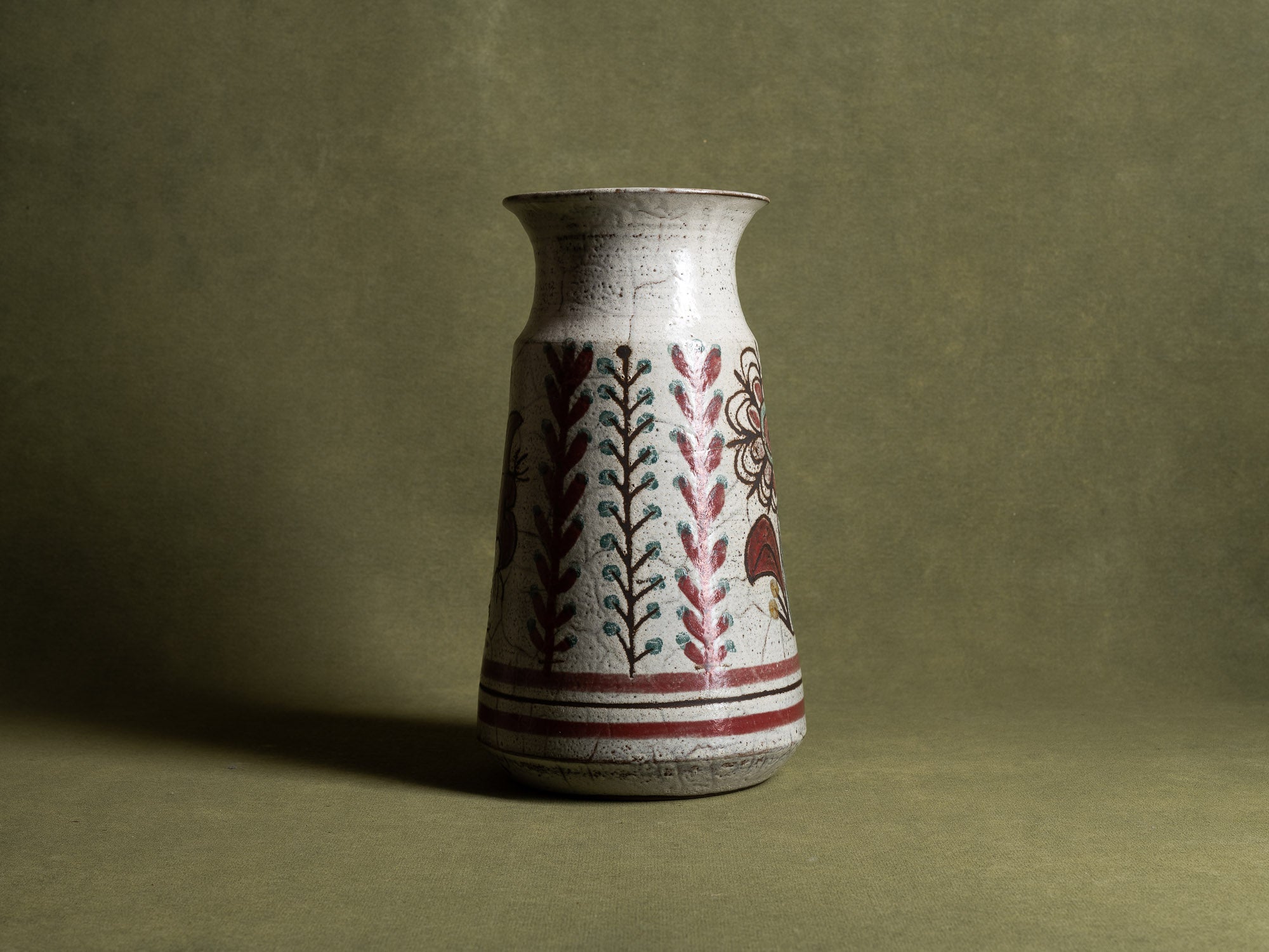 Important vase de Michel Barbier & Gustave Reynaud, Atelier du Mûrier, France (vers 1955-60)..Huge Vallauris vase by Michel Barbier & Gustave Reynaud, France (circa 1955-60)