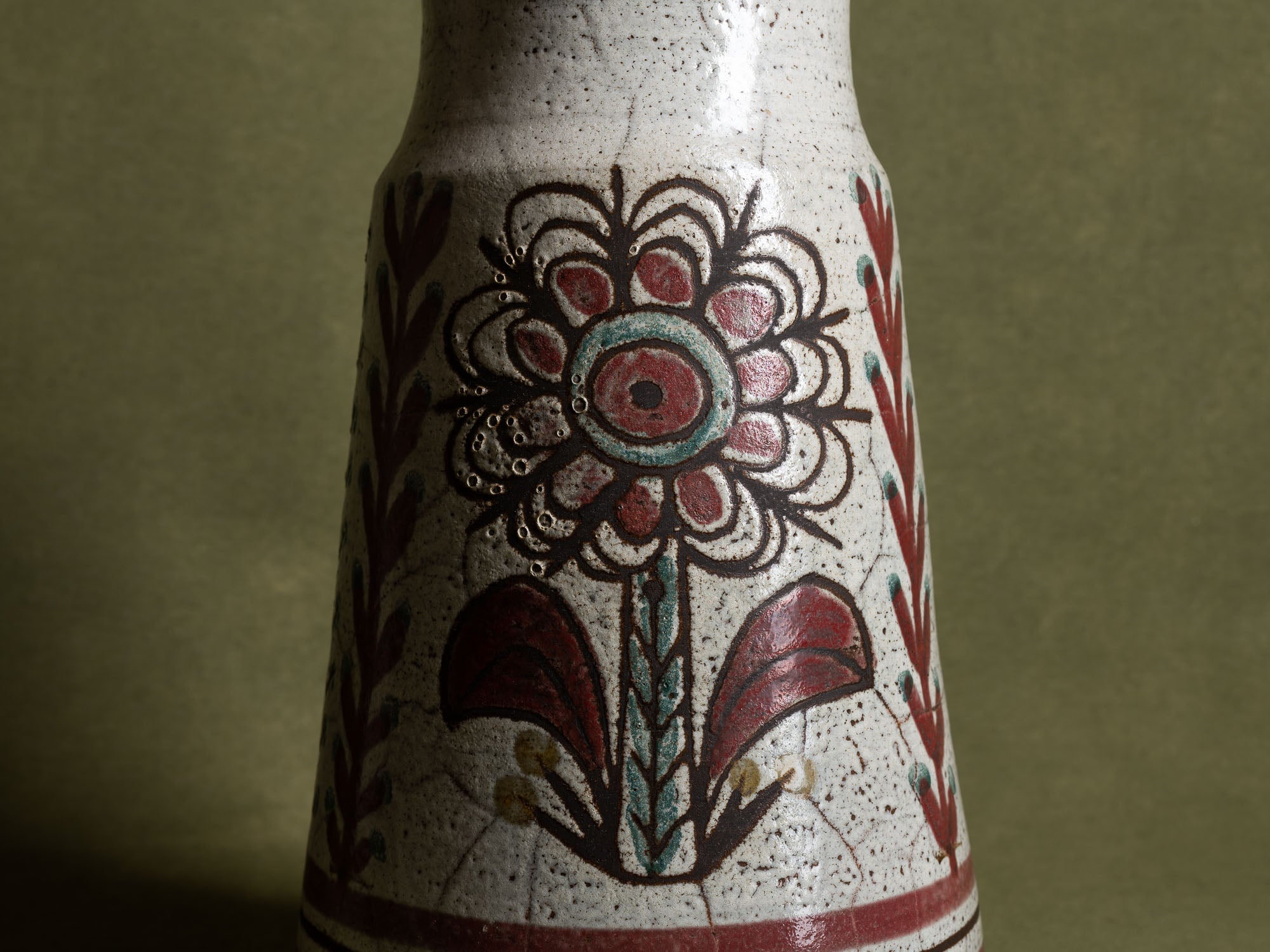 Important vase de Michel Barbier & Gustave Reynaud, Atelier du Mûrier, France (vers 1955-60)..Huge Vallauris vase by Michel Barbier & Gustave Reynaud, France (circa 1955-60)
