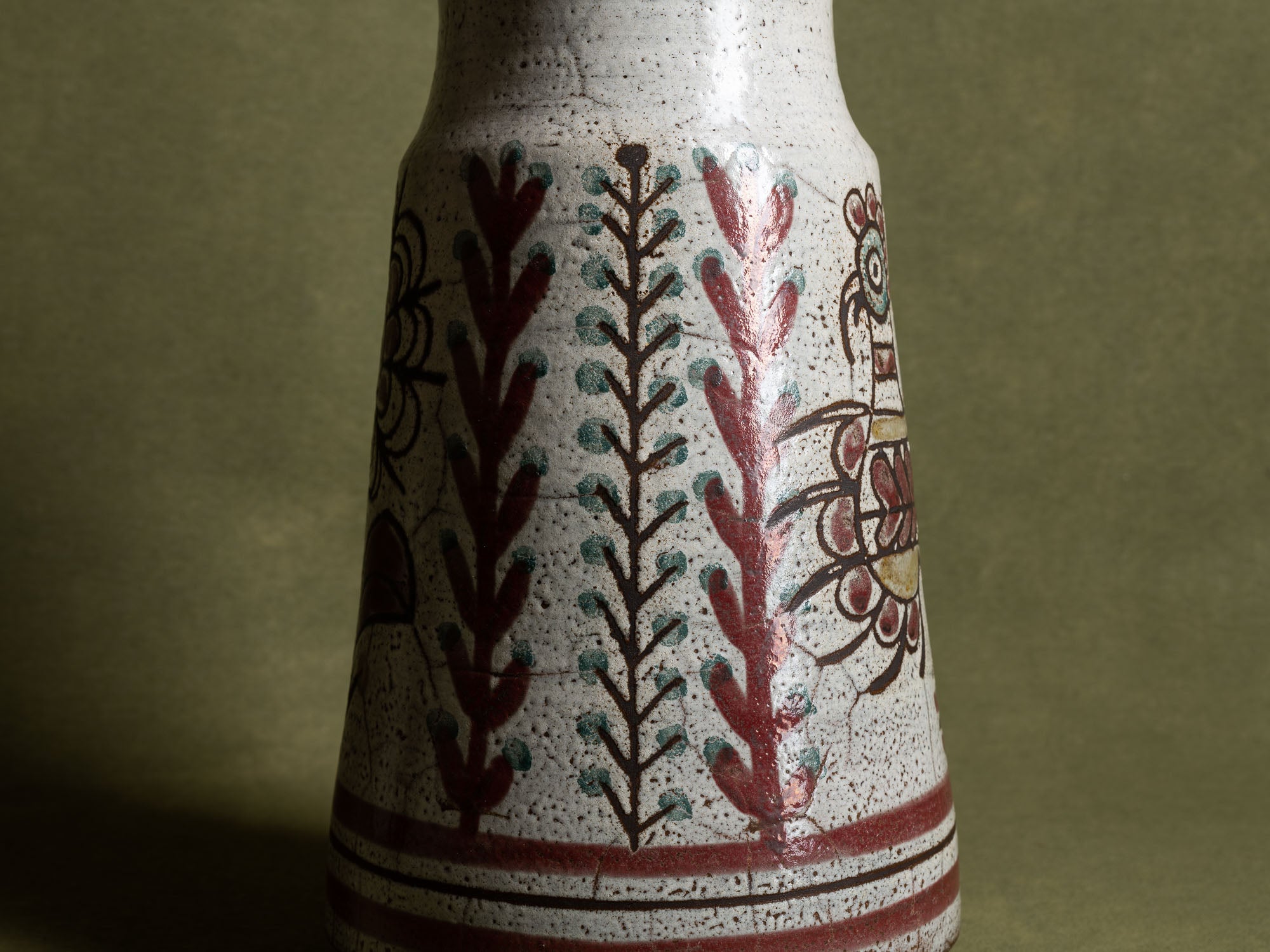 Important vase de Michel Barbier & Gustave Reynaud, Atelier du Mûrier, France (vers 1955-60)..Huge Vallauris vase by Michel Barbier & Gustave Reynaud, France (circa 1955-60)