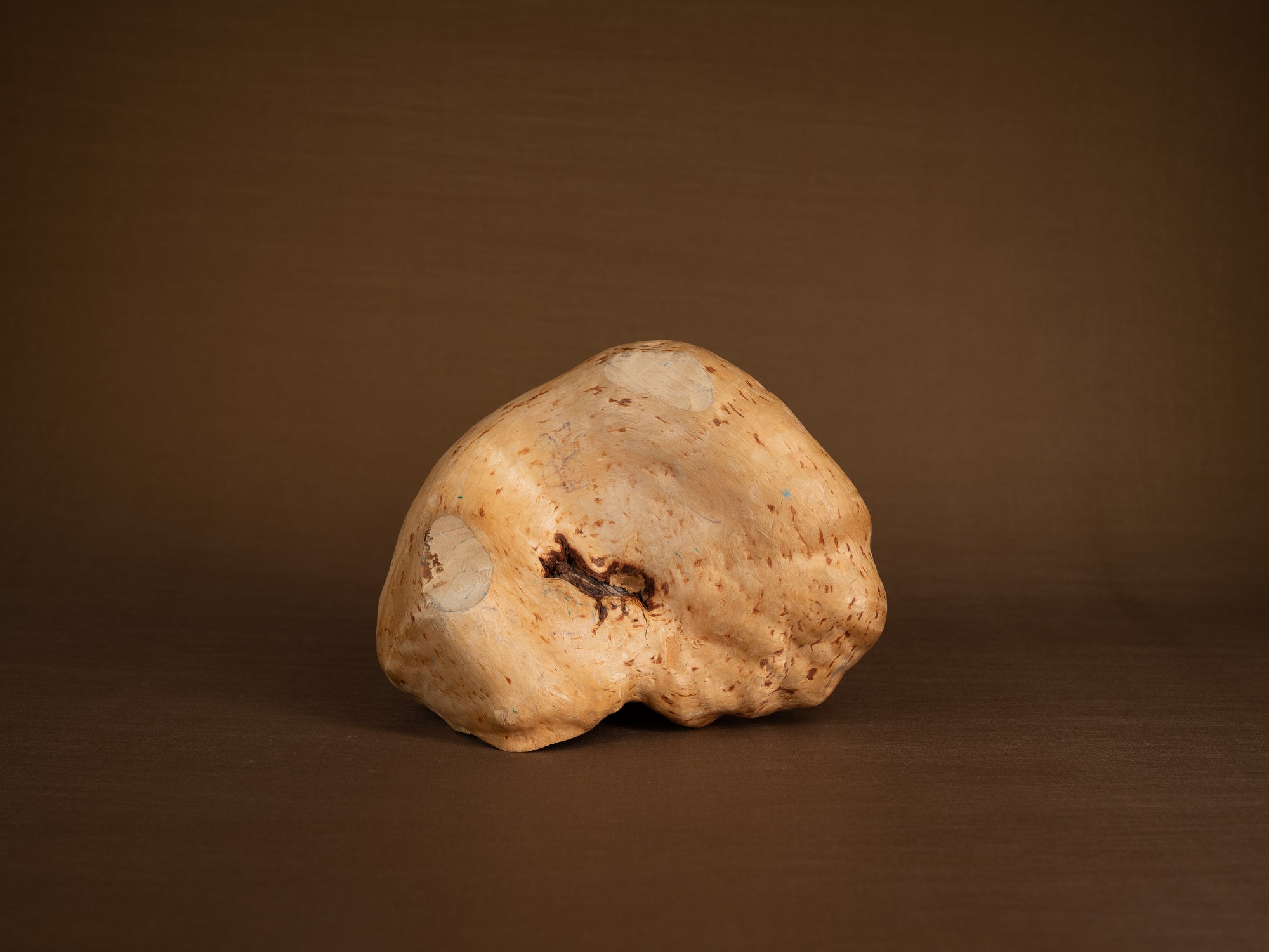 Coupe paysanne monoxyle en broussin de bouleau, Suède (début du XXe siècle)..Peasant birch burl bowl, Sweden (early 20th century)
