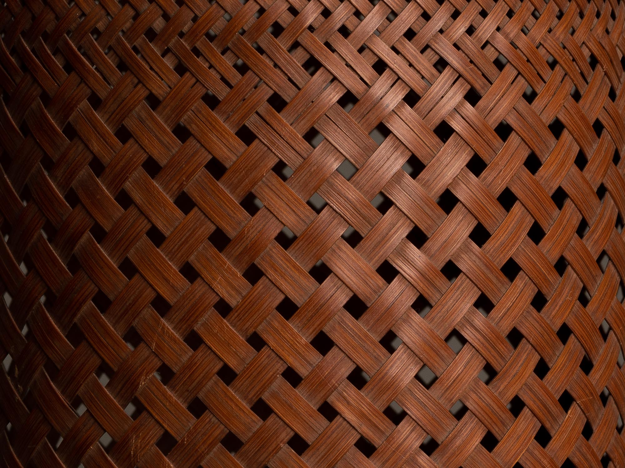 Hanakago, Panier signé en bambou pour l'ikebana, Japon (Ère Taishō / début ère Shōwa)..Huge Hanakago Ikebana bamboo basket, Japan (Taishō era / early Shōwa era)