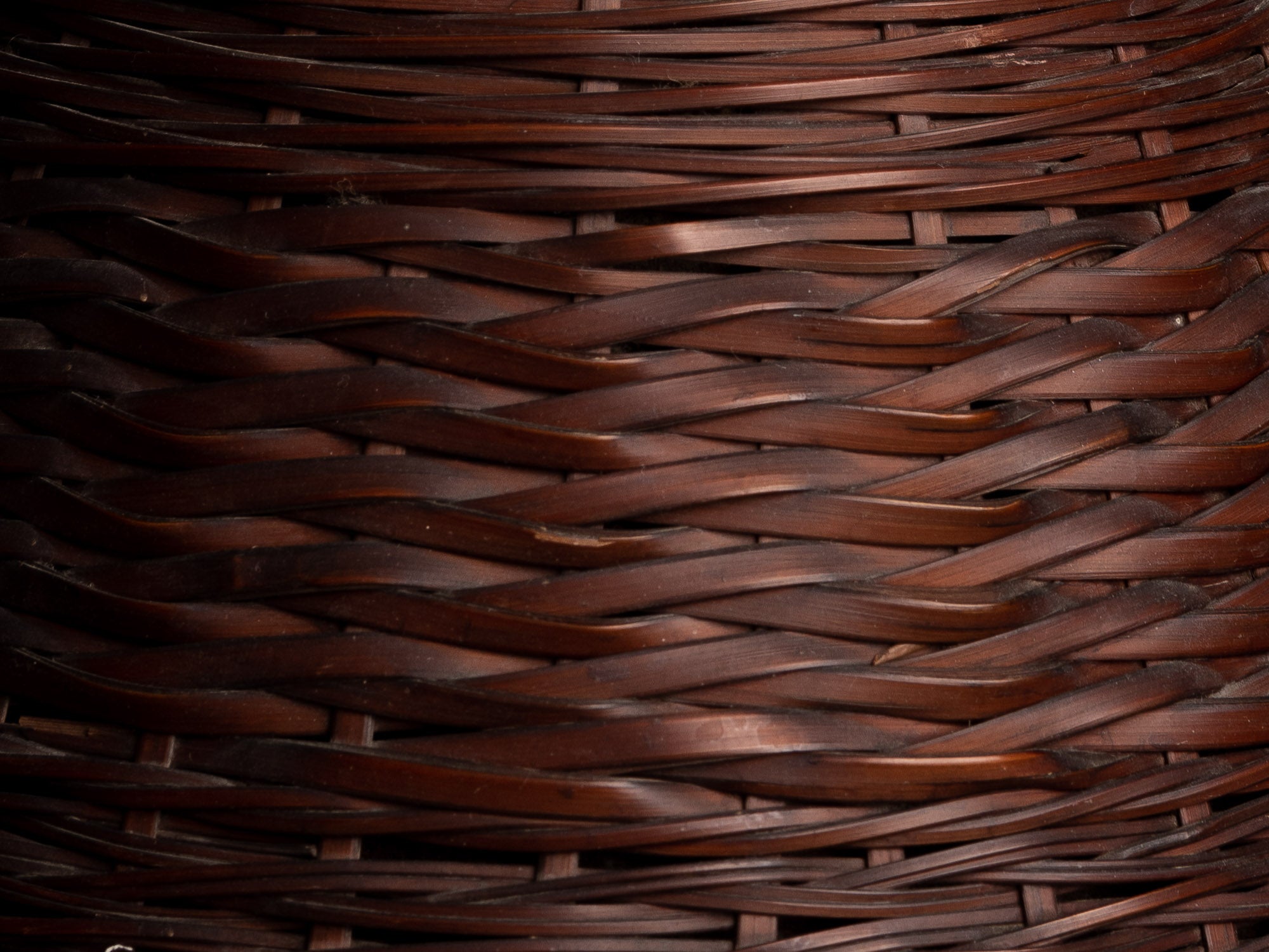 Rare lampe en vannerie de bambou nippone, Japon (fin Ère meiji / ère Taishō)..Rare lamp in Japanese bamboo basketry wickerwork, Japan (late Meiji era / Taishō era)