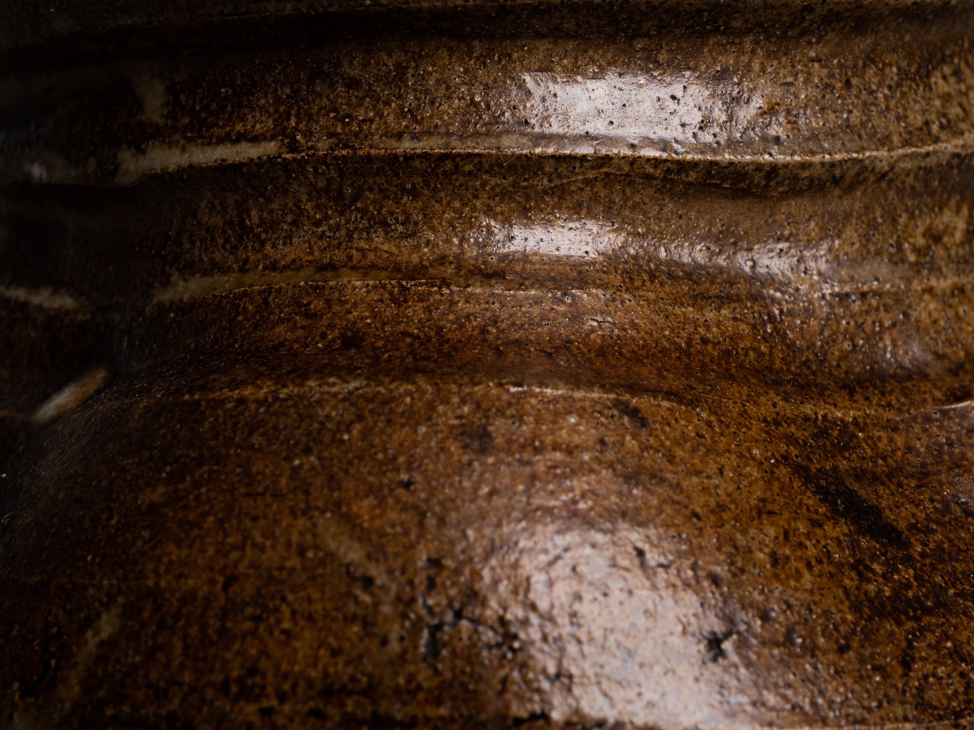 Mizusashi, Pot couvert à eau de type Seto, Japon (Fin époque Edo / ére Meiji)..Seto ware water pot Mizusashi , Japan (Late Edo period / Meiji Era)