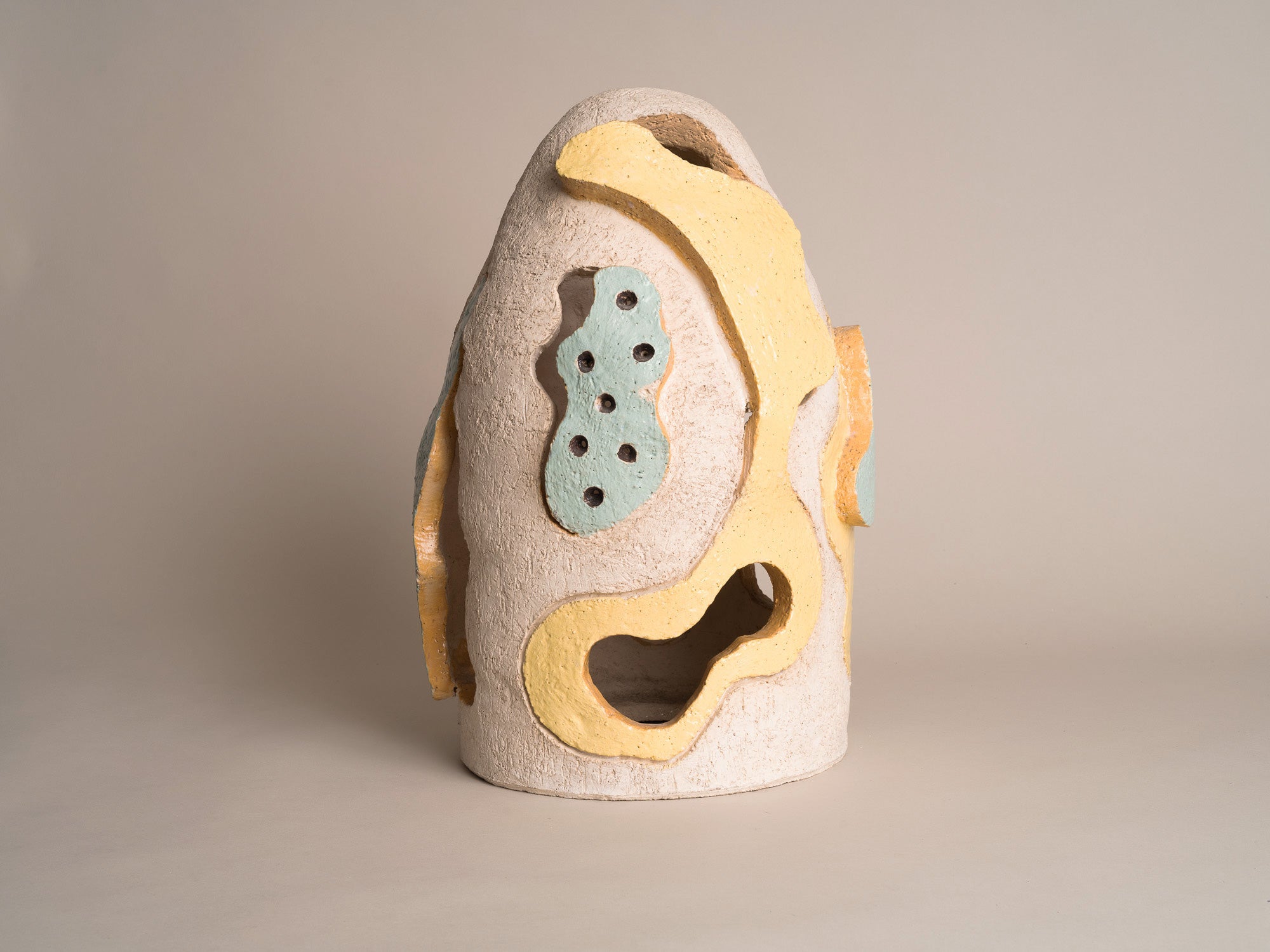 Lampe‑Sculpture postmoderne, France (vers 1985)..Sculptural postmodern lamp, France (Circa 1985)