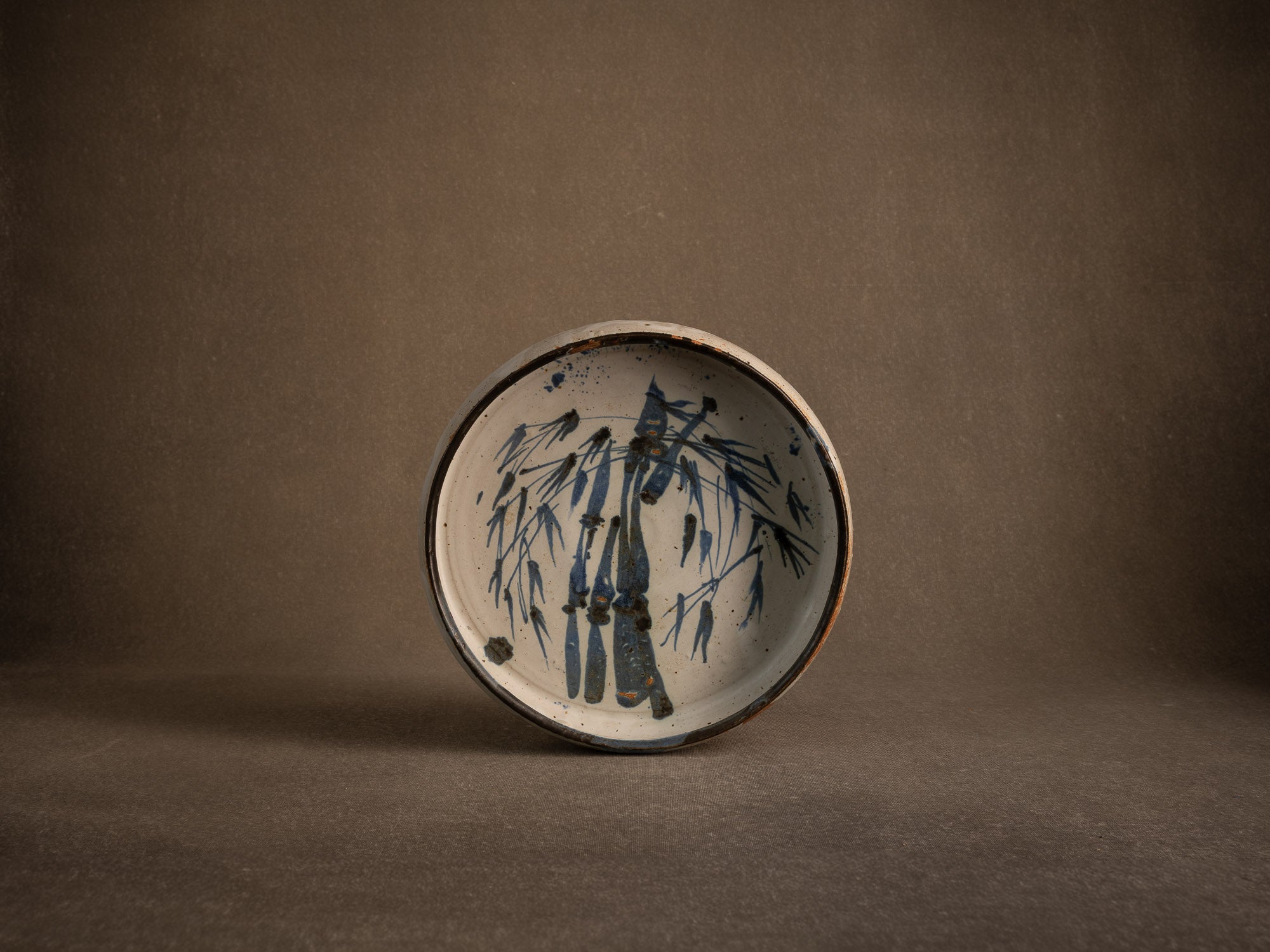 Coupe en grès à décor sumi-e de Jacques Marchand, France (Vers 1975)..Stoneware bowl with sumi-e decoration by Jacques Marchand, France (Circa 1975)