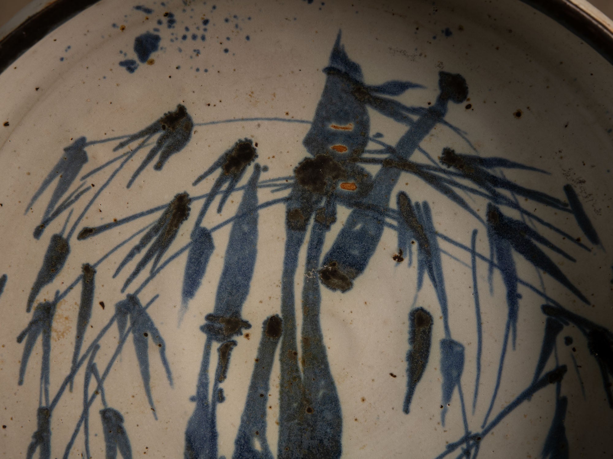 Coupe en grès à décor sumi-e de Jacques Marchand, France (Vers 1975)..Stoneware bowl with sumi-e decoration by Jacques Marchand, France (Circa 1975)