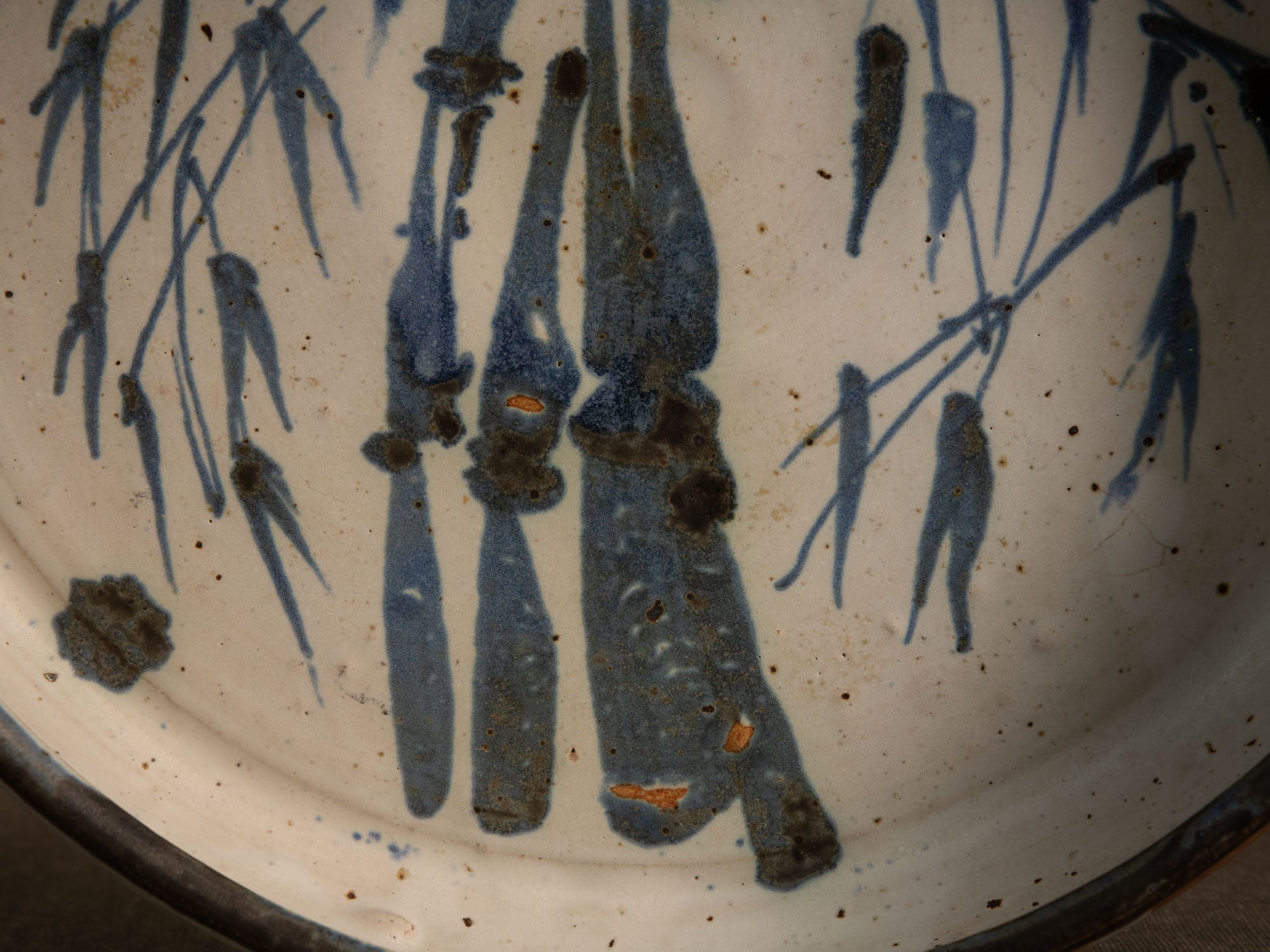 Coupe en grès à décor sumi-e de Jacques Marchand, France (Vers 1975)..Stoneware bowl with sumi-e decoration by Jacques Marchand, France (Circa 1975)