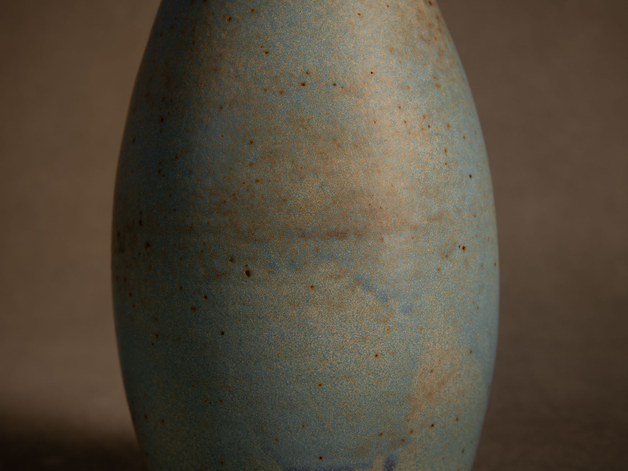 Vase coloquinte hyotan en grès de Roger Jacques, France (vers 1975)..Oustanding japonisme hyotan vase by Roger Jacques in Saint‑Amand‑en‑Puisaye, France (circa 1975)