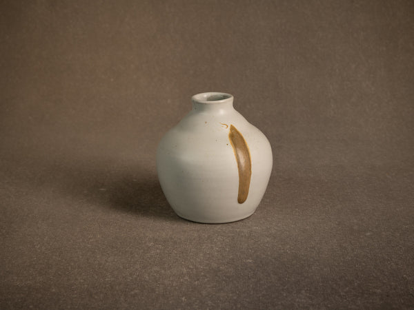 Vase boule en grès par Léon Pointu, France (vers 1930)..Stoneware japonisme vase by Léon Pointu, France (circa 1930)